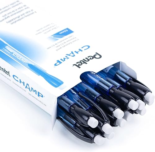 Miniatura 3 de Pentel Lápiz campeón, lápiz automático, tamaño de plomo de 0.020 in, barril azul, caja de 12 (AL15C)