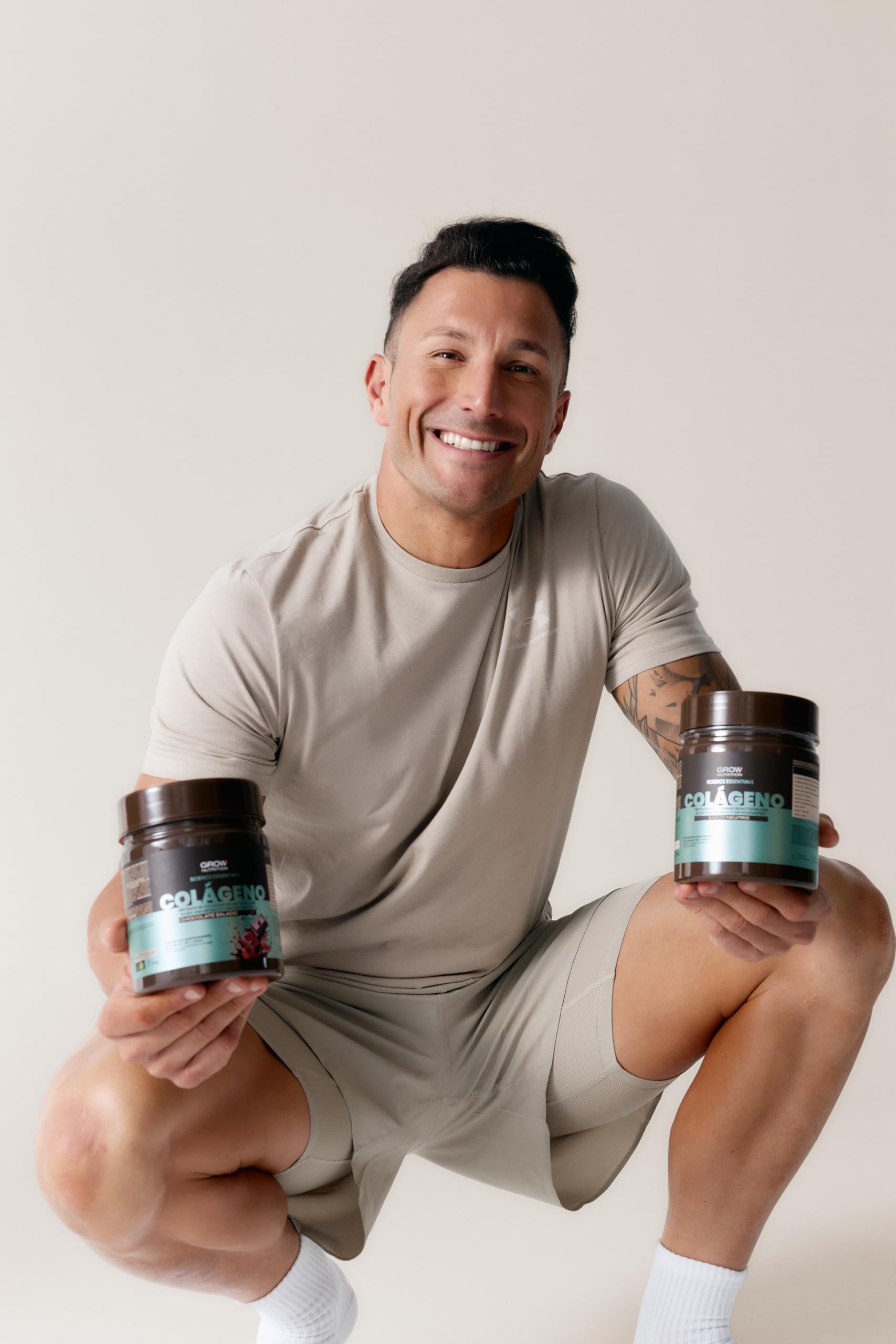 Grow Wellness Lote Omega 3+ OMEGATEX 60 Cápsulas + Colágeno Gominola 300 g | VERISOL, Ácido Hialurónico, Biotina y Vitaminas