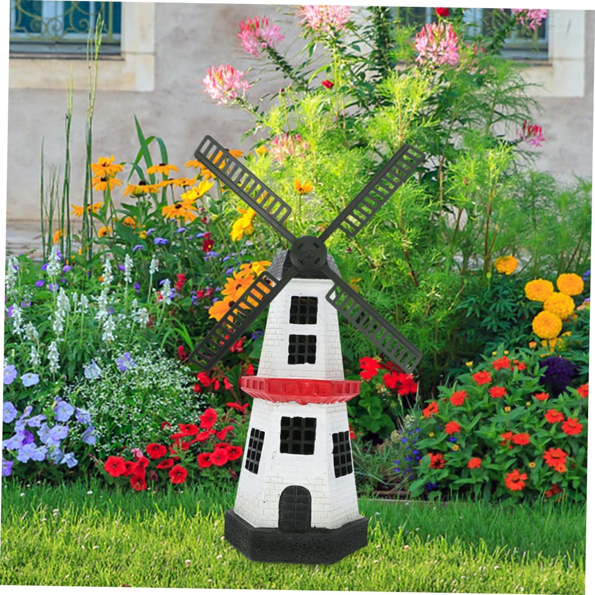 VOSAREA 2sets Solar Garden Windmill Blades Replacement for Outdoor Decor Rotating Dutch Windmill Accessories for Yards and Gardens image 5