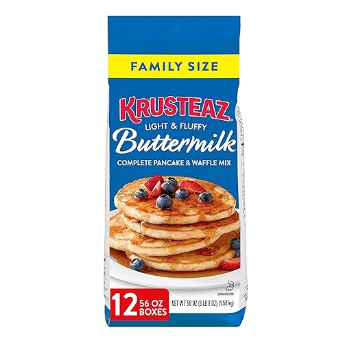 Vista 68 de Krusteaz Light & Fluffy - Mezcla completa para panqueques, arándano, 25.2 onzas (paquete de 2)