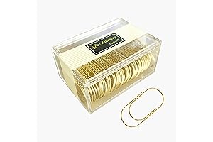 Jumbo Gold Paper Clips: 50 Massive Paper Tamers for Office Essentials