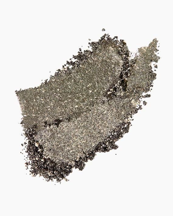 MAKE Beauty Multi-Chromatic Eye Shadow. Metal Reflecting Luminous Foil Finish Creamy, Buildable, Dimensional Long-wear, Crease-proof Powder Eyeshadow, Multichrome Shade - Gravitational, Olive Green