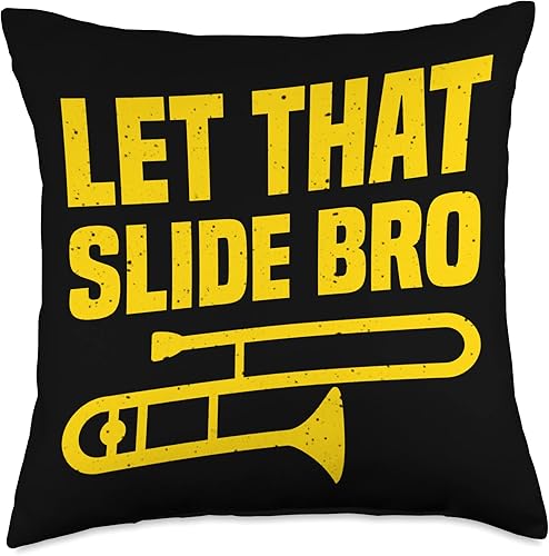 Miniatura 5 de Trombone Player Stuff Marching Band Trombone Funny Slide Trombonist - Cojín de 15.7 x 15.7in, multicolor