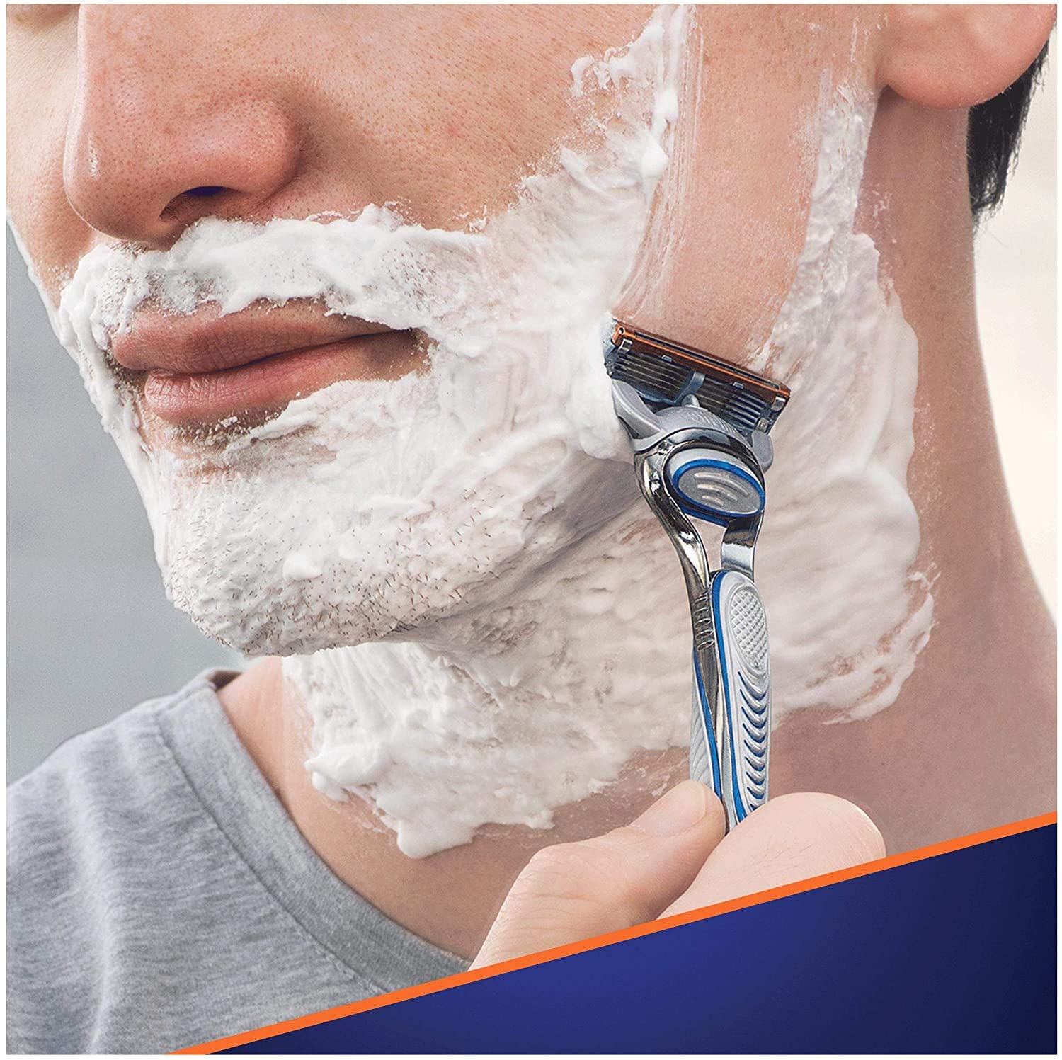 Gillette Fusion 5 Rasierklingen mit Trimmerklinge für Präzision und Gleitbeschichtung, 8 Ersatzklingen