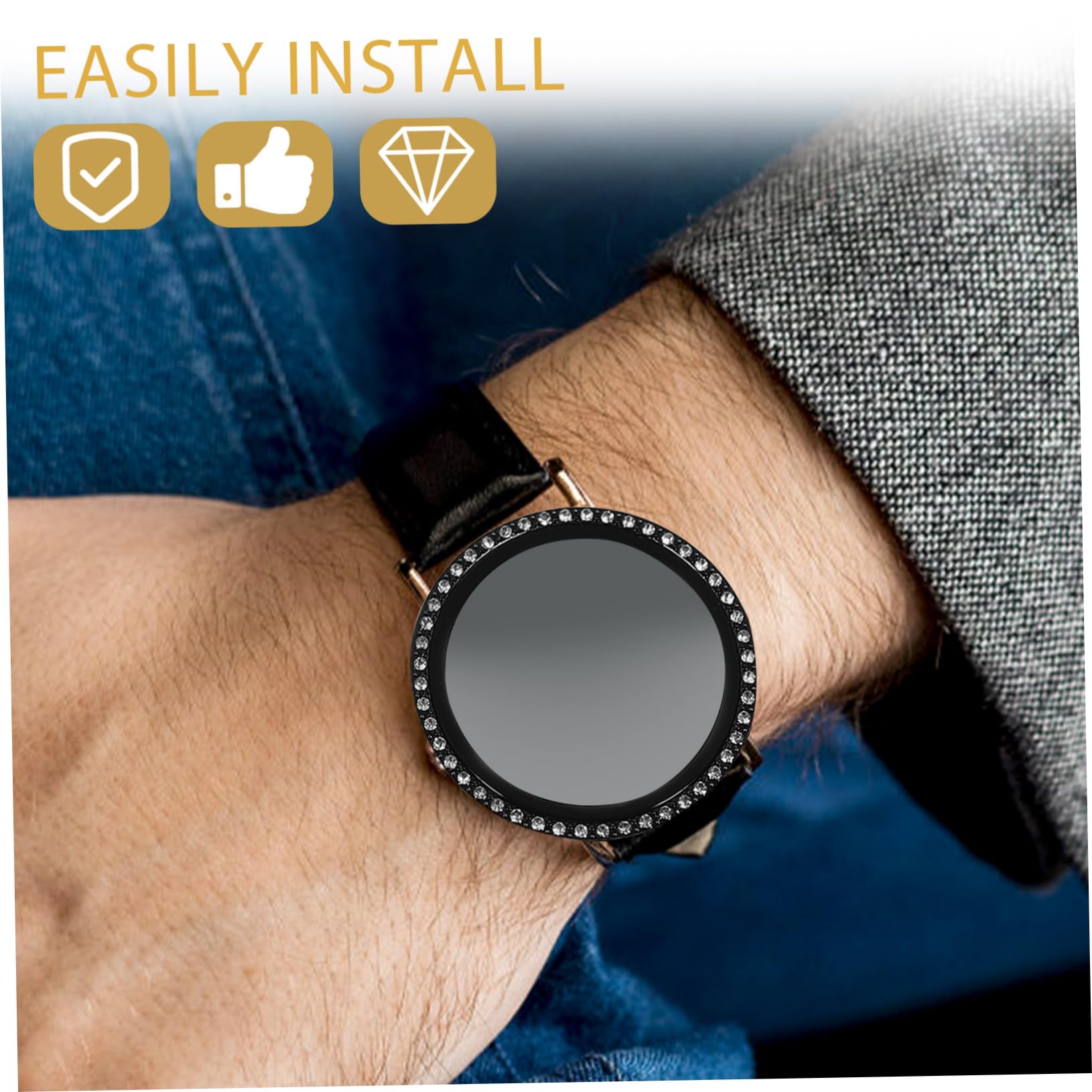 Housoutil 9pezzi Custodia Per Protezione Antigraffio Per Watch Facile Installare e Rimuovere Design e Compatibile Smartwatch