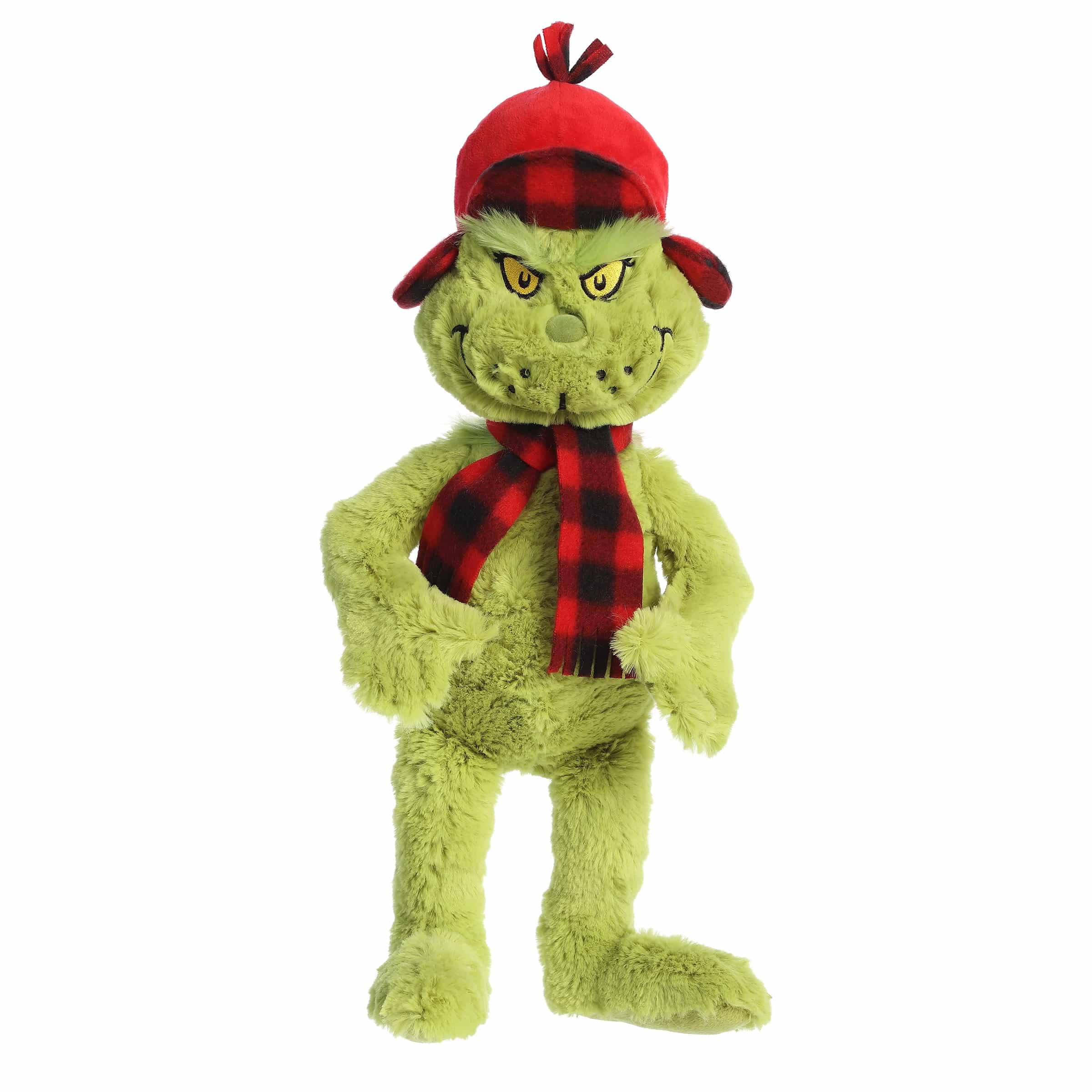 Aurora Whimsical Dr. Seuss Wilderness Grinch Stofftier - Offiziell lizenzierter Plüsch für fantasievolles Spielen - Perfekt für Kinder und Erwachsene - Grün 27,9 cm