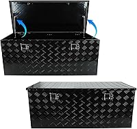 Vista 3 de 48"(L) x 19.5"(W) x 17.5"(H) Caja de herramientas para cama de camión, Caja de herramientas para cama de camión, Caja de herramientas de aluminio
