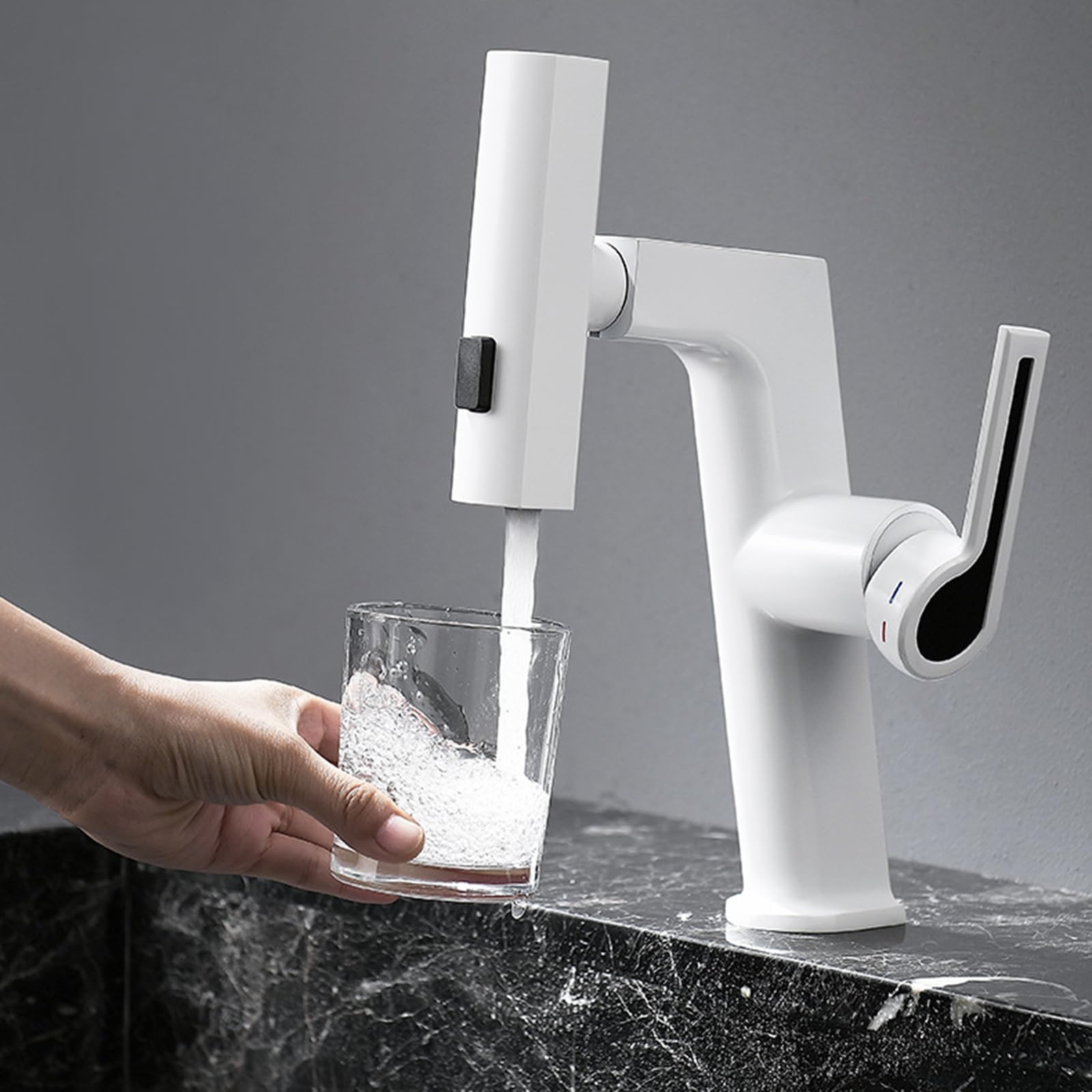 Grifos para Lavabos de Baño con Ducha Extraible Monomando Grifo Extraible Pileta Baño 3 Modos,cromado