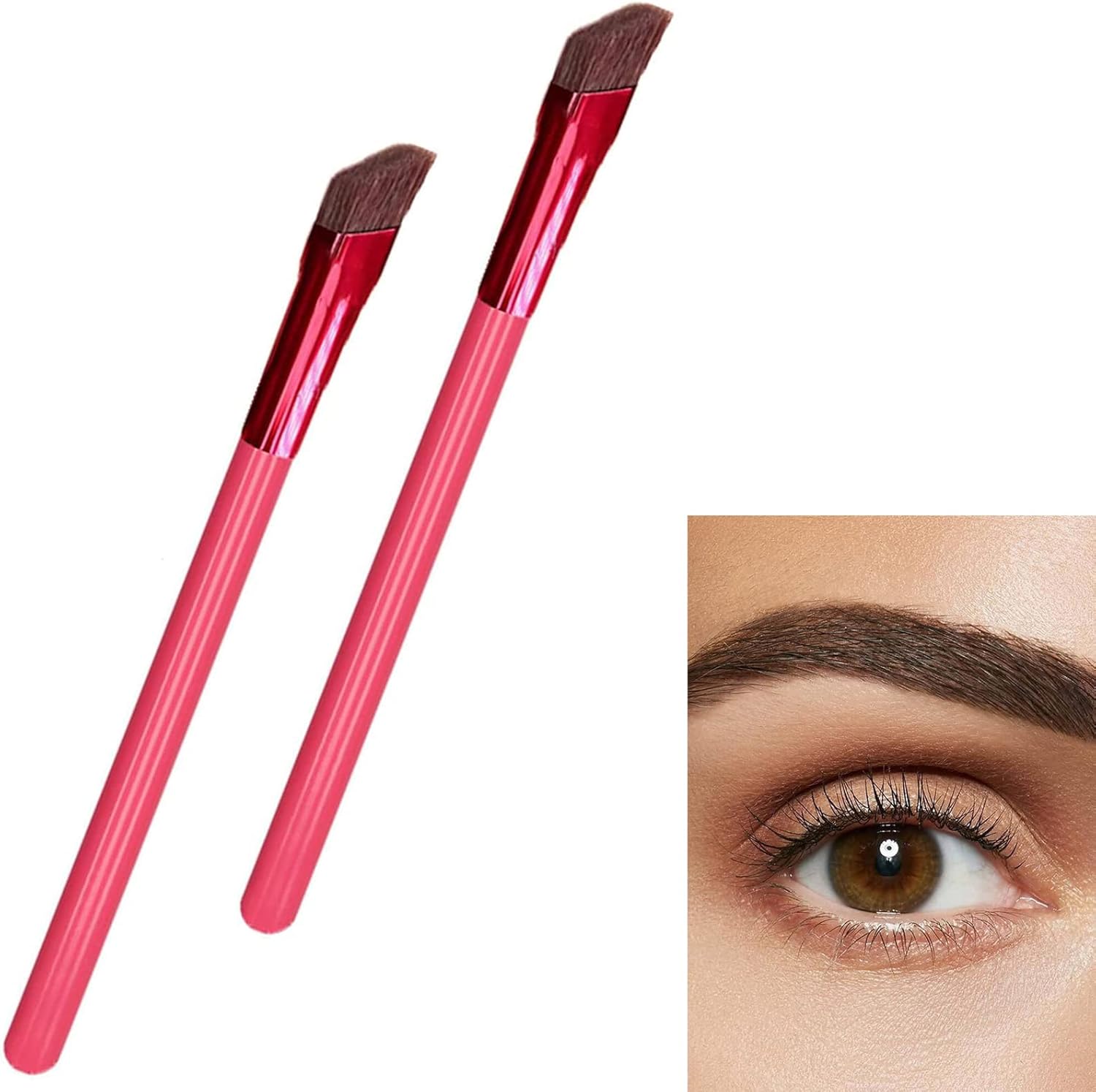 Eyebrow Brush,4D Angled Eyebrow Hairline Brush, Multifunction Eye Brow