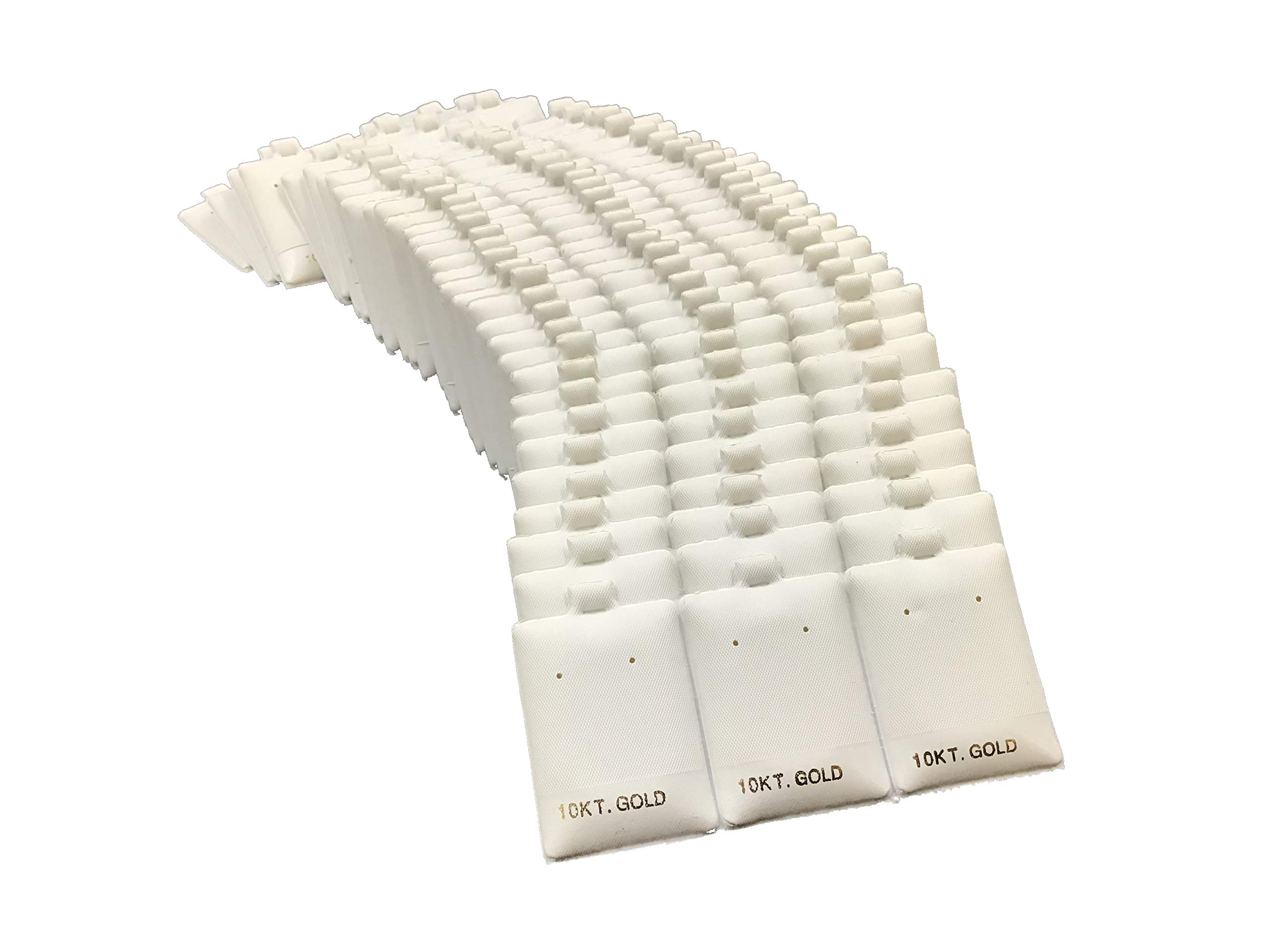 N'icePackaging - 100 Qty 10 KT Gold Imprinted White 1 1/2