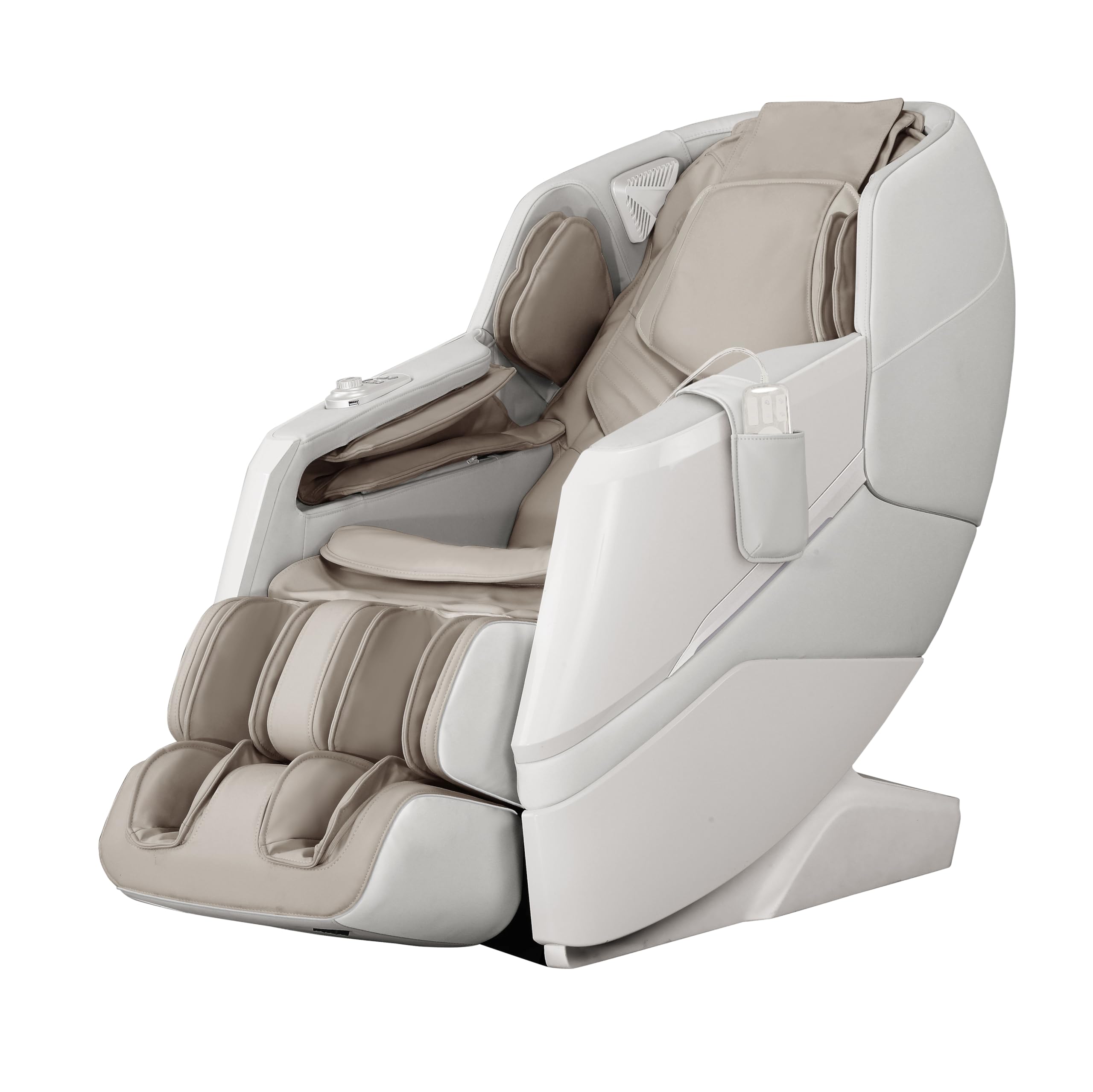 Dreamliner Full Body Shiatsu Massage Chair with a 4D Hyperbolic SL Track, Zero Gravity, Reflexology Foot Massage, Airbag Massage, Body Stretch, Carbon Fibre Heating (Beige)