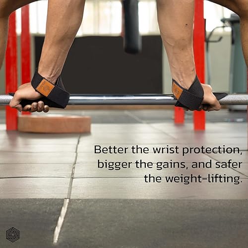 Miniatura 6 de Boldfit Correas de levantamiento de pesas y soporte de muñeca para gimnasio - Accesorios para hombres y mujeres - Correa de peso muerto para