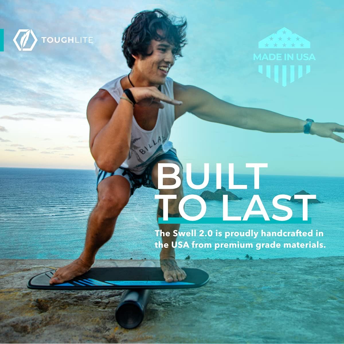 Revbalance Swell 2.0 - Surf & Paddle Balance Board Trainer (Reef - Teal) : Sports & Outdoors