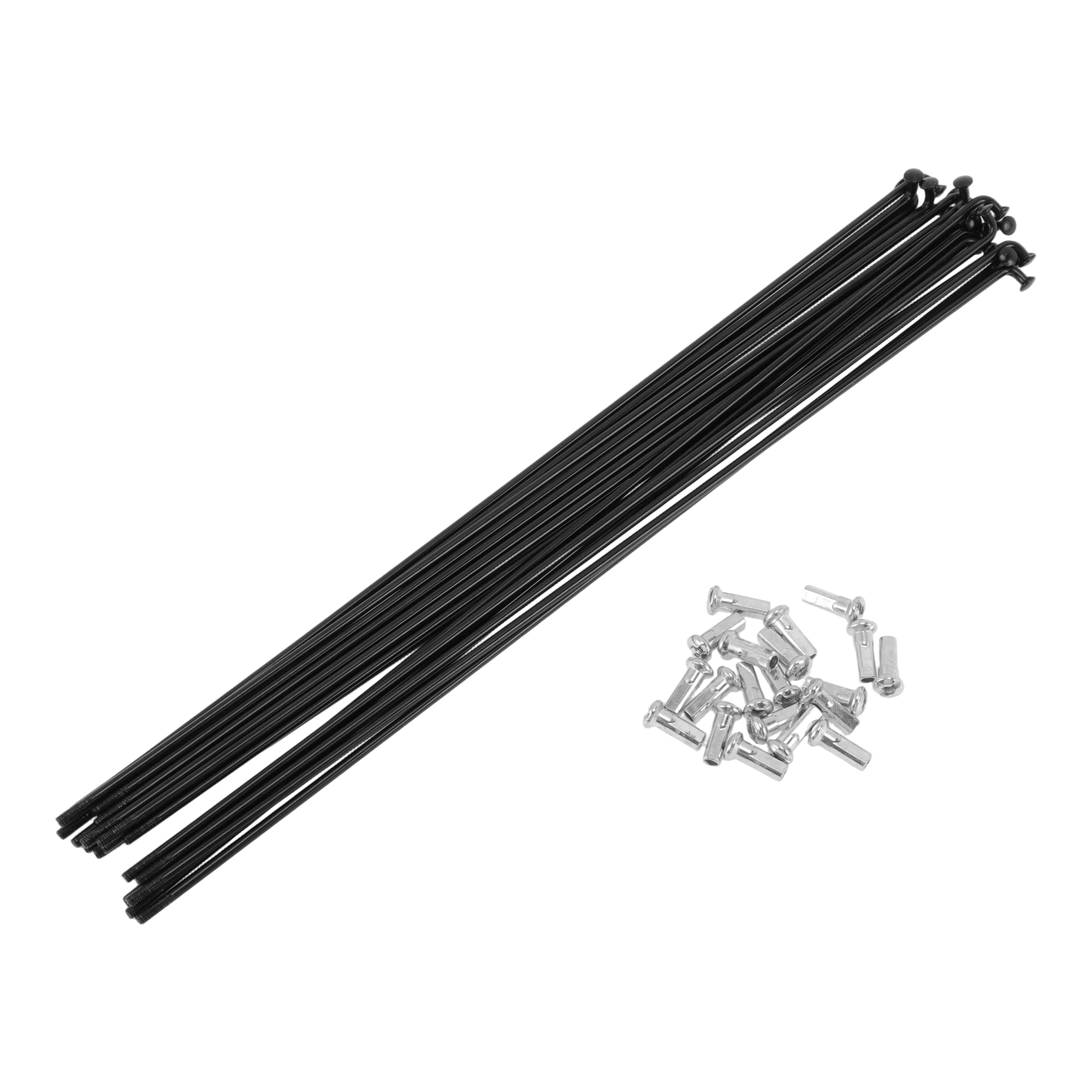 INFINAUTO 20 Set 12G Bicycle Spoke 260 mm Bike Wheel Spoke Carbon Steel Black