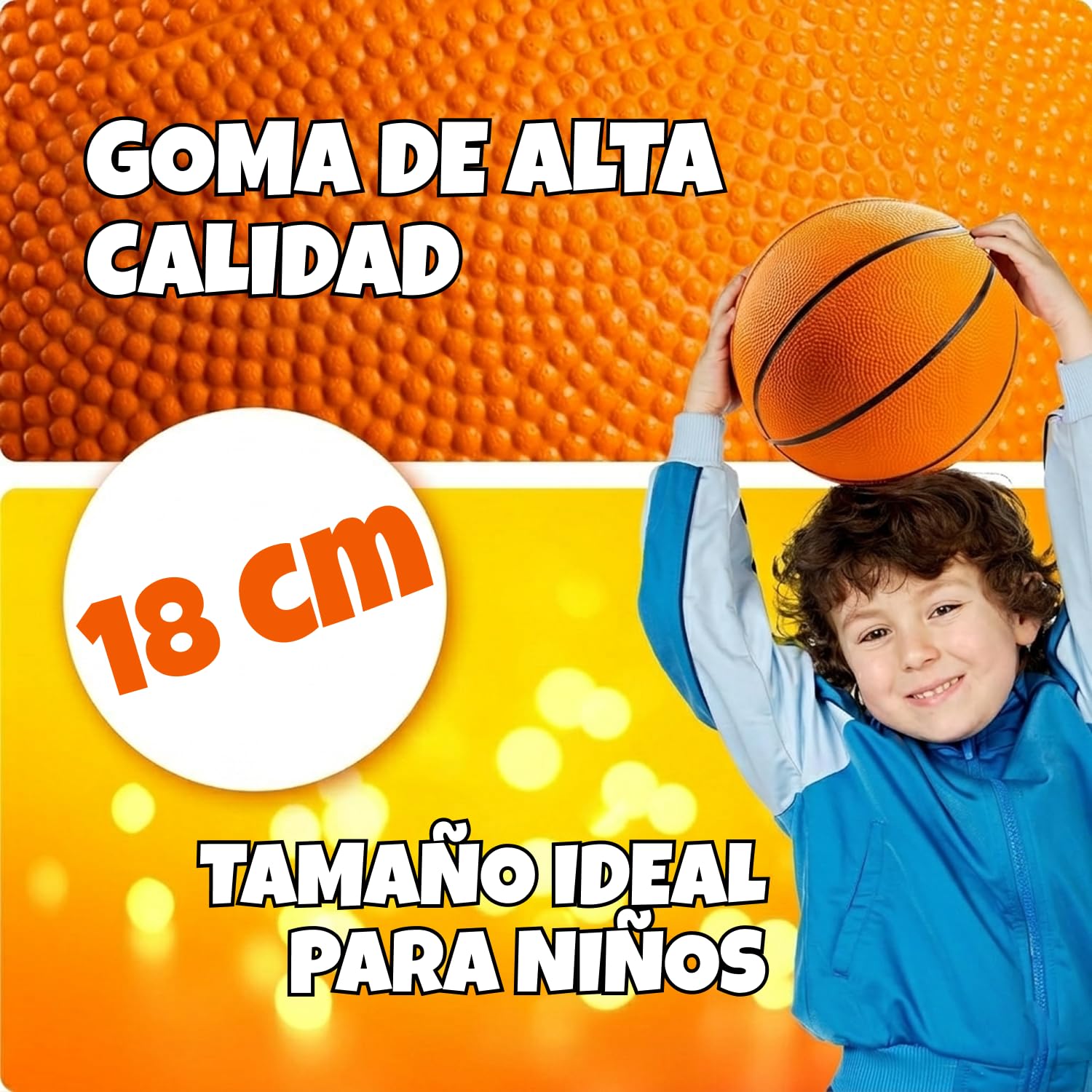 Bedwina Balones de Baloncesto Mini (2 o 4) de Goma 17,8 cm tamaño 3. Mini Canasta para Juegos en Piscina Interior/Exterior cumpleaños para niños