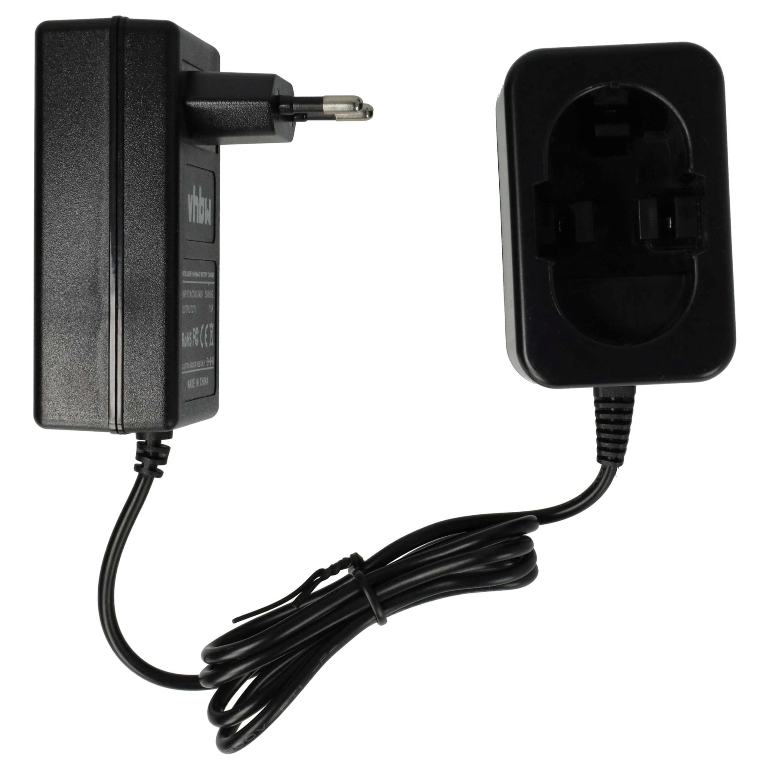 vhbw caricabatterie compatibile con Bosch GSR 12-2, GSR 12 VE-2, GSR 12-1, GSB 9.6VES-2, GSR 12V, GSB 96 P-2, GSR 12VE batterie di attrezzi, 1,2V