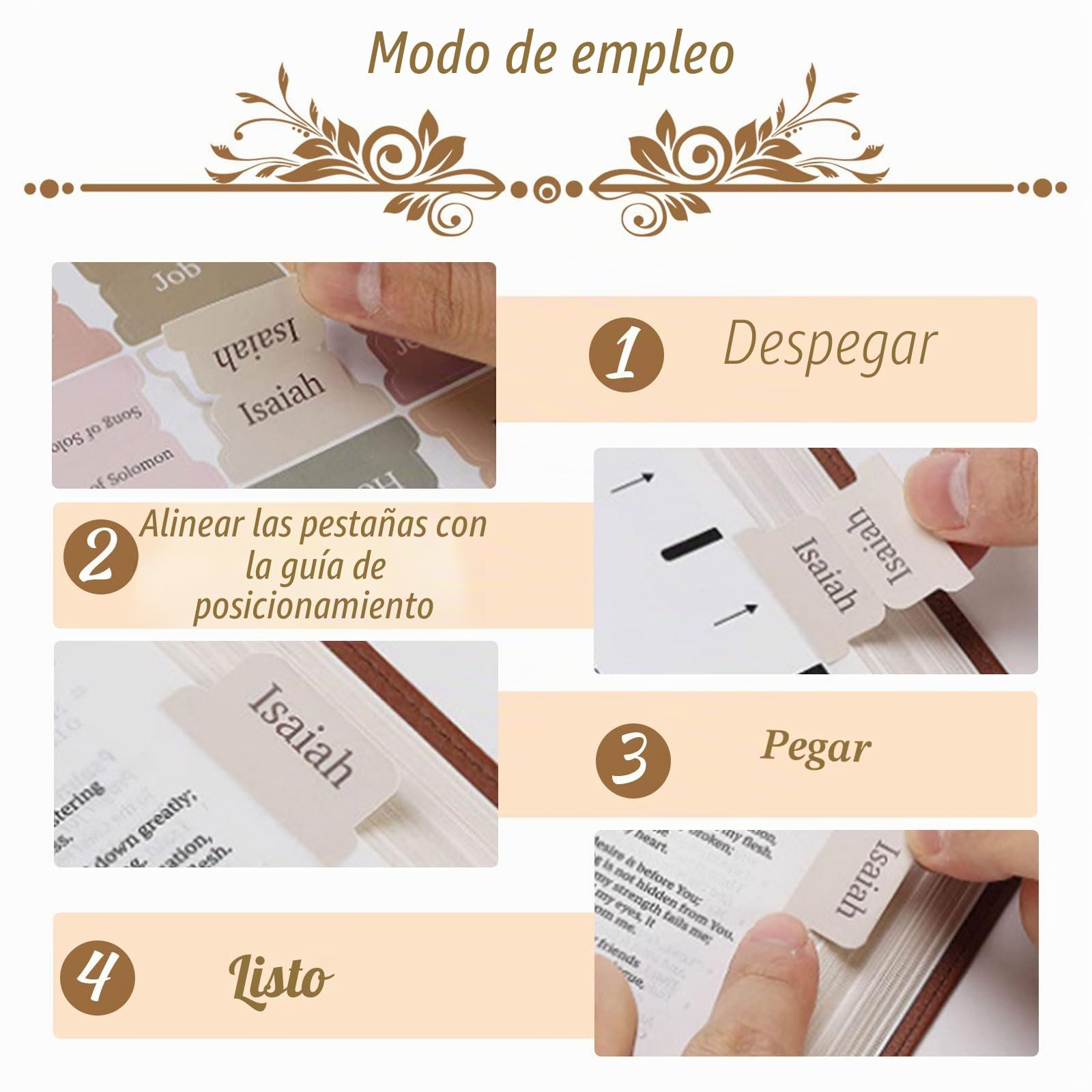 Pegatinas con pestañas laminadas de la Biblia, rosa y gris, 75 uds, regalo cristiano para mujeres