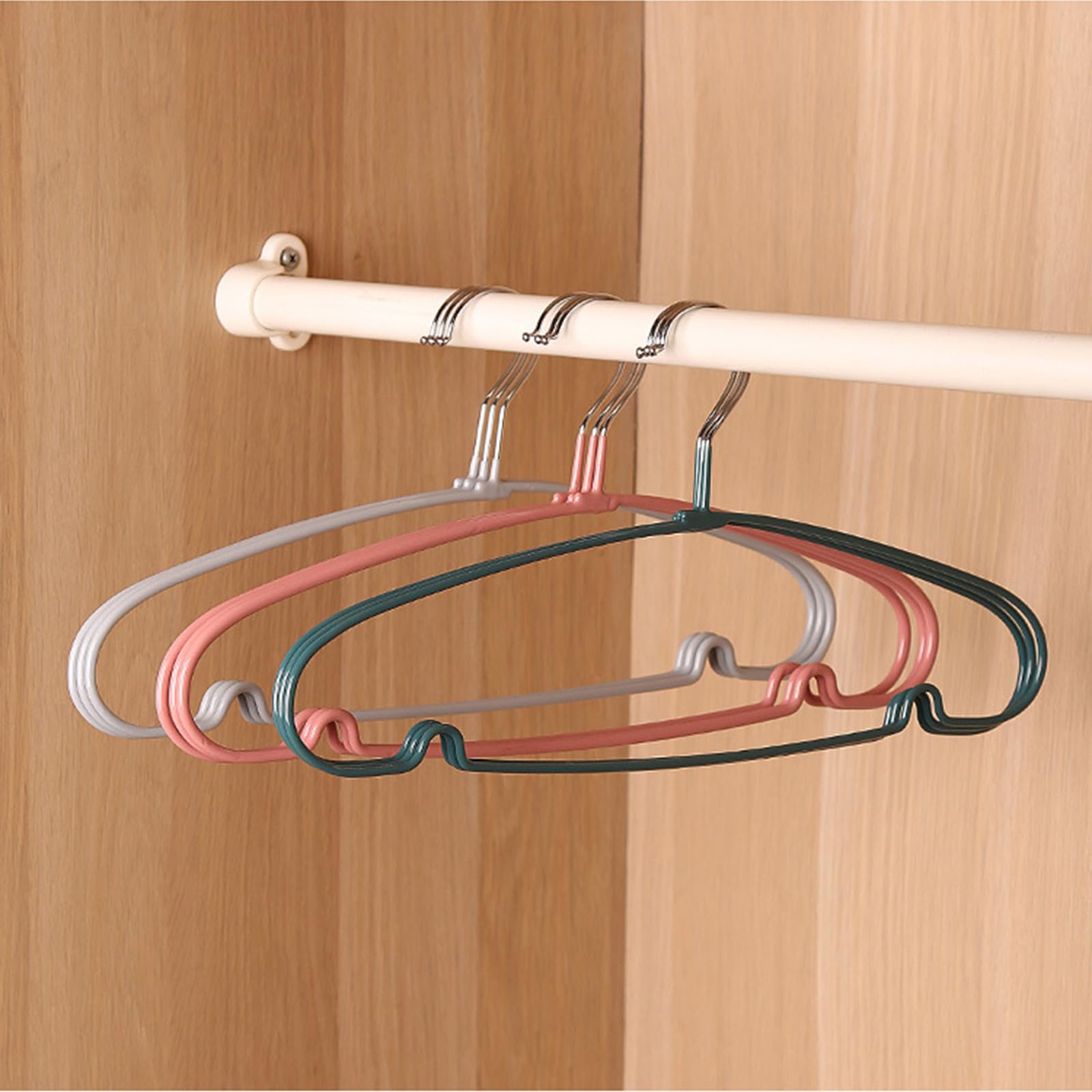 10 Stück tragbare Kleiderbügel aus Kunststoff für empfindliche Kleidung, Kleiderschränke, Organizer, verhindert Dehnung des Stoffes, verhindert Verformung der Kleidung
