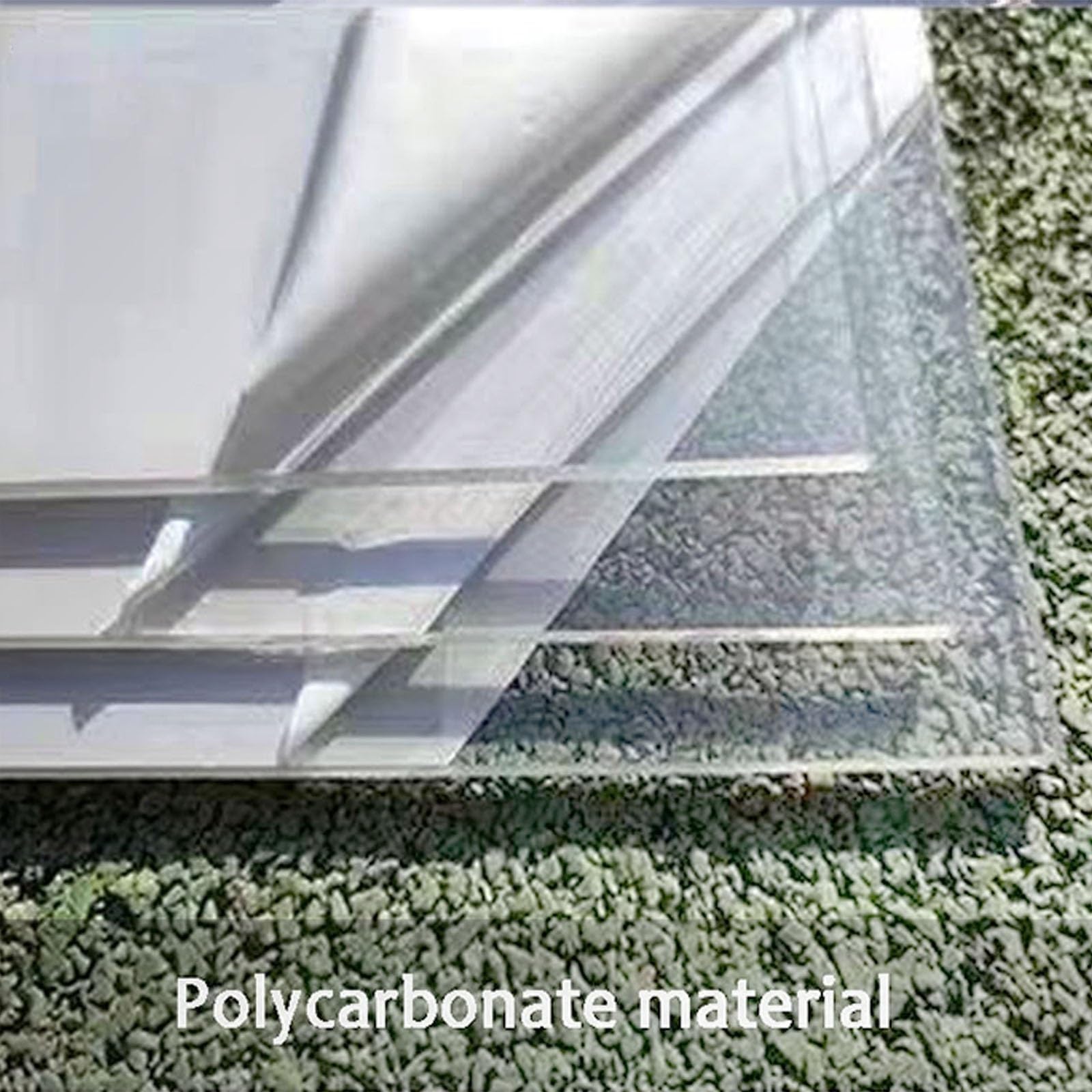 Pannelli per coperture di capannoni, lastre in policarbonato, capanne per Il Tempo Libero, Adatte per Tende da Sole per Serre da Giardino Esterne (0,6x5 m/1,97x16,4 Piedi)