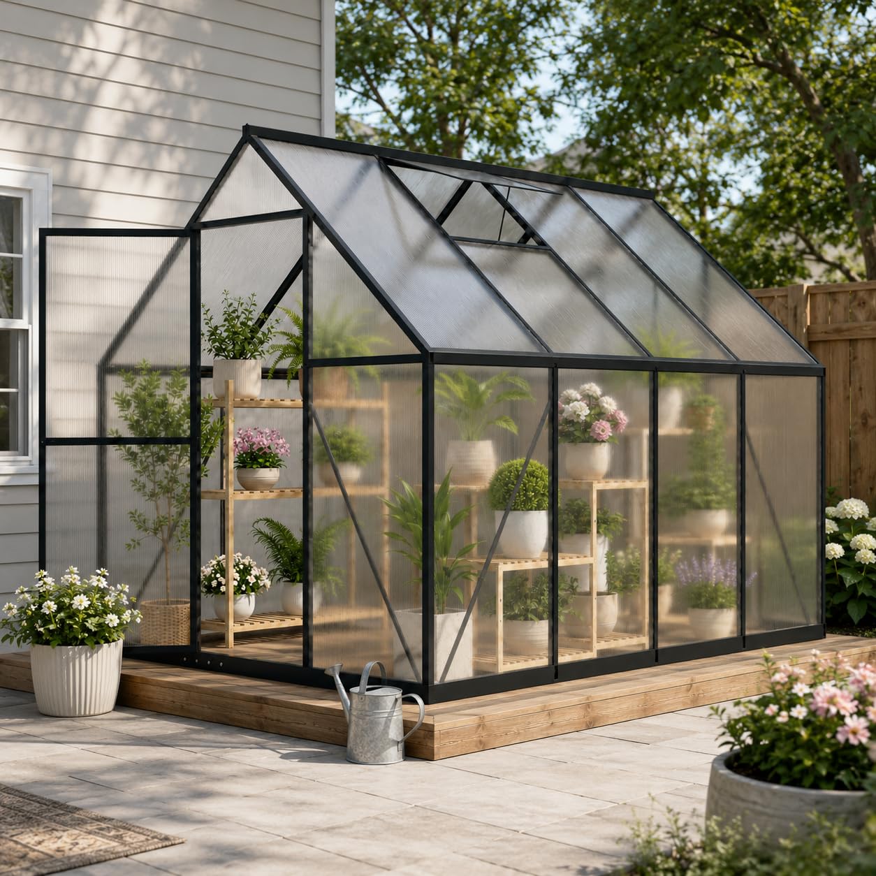 HOOYEAH 6x8 Polycarbonate Greenhouse