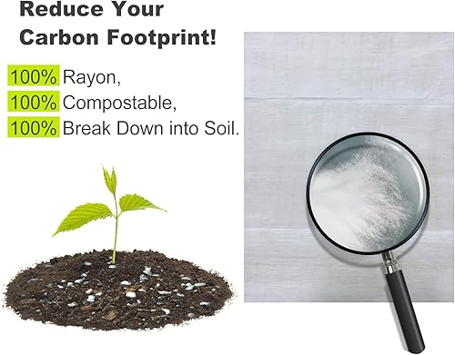 Miniatura 2 de Dr.Easy - Hojas de secado libres y transparentes a base de plantas, todos los ingredientes para pieles sensibles, 160 unidades, 100% rayón, hoja