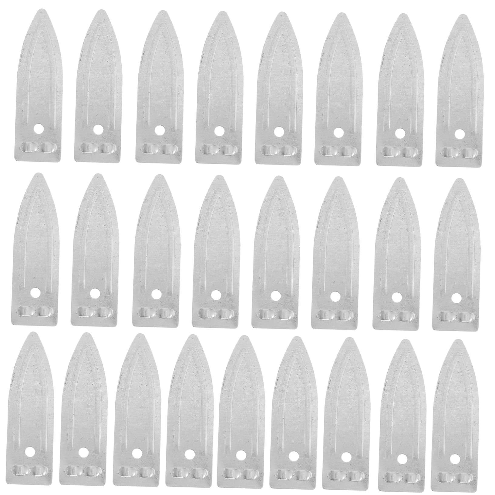 ULTECHNOVO 30pcs Fruit Battery Experimental Supplies Metal Zinc Electrode Strips Silver DIY Battery Experiment Tools Pin-type Electrode Materials