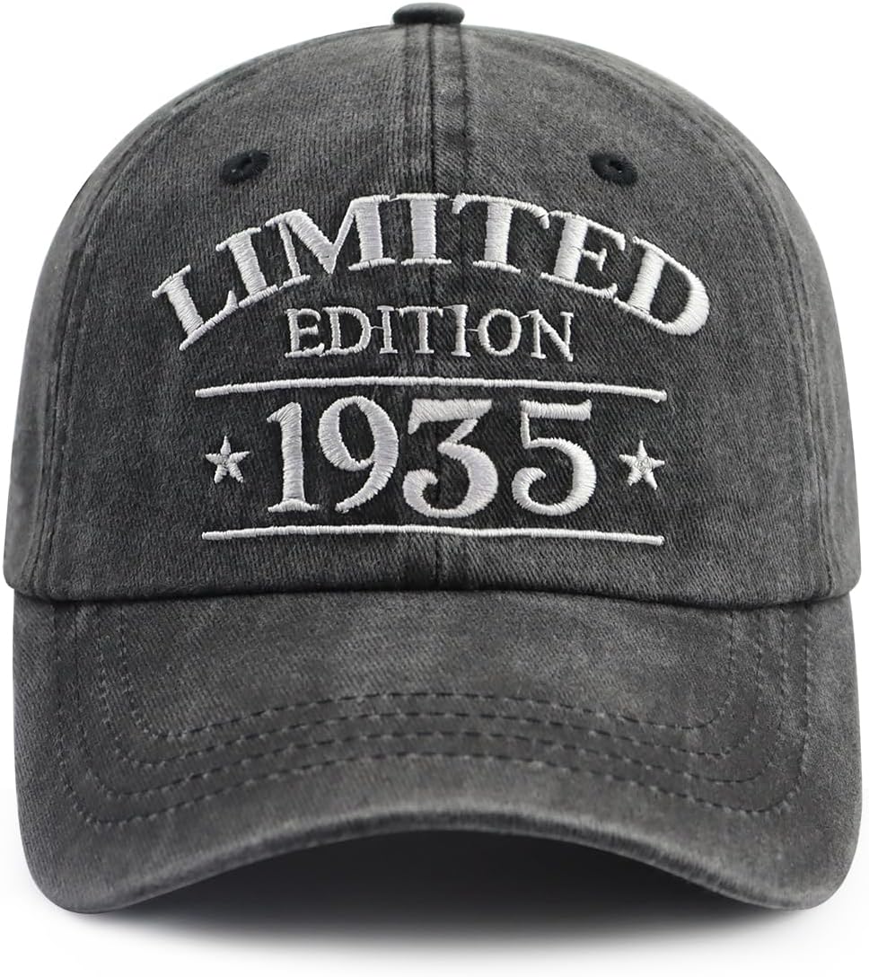 XacaYuerp Limited Edition 1930 1931 1932 1933 1934 1935 1936 1937 1937 1939 Hat, Funny Embroidered Baseball Cap for Women Men
