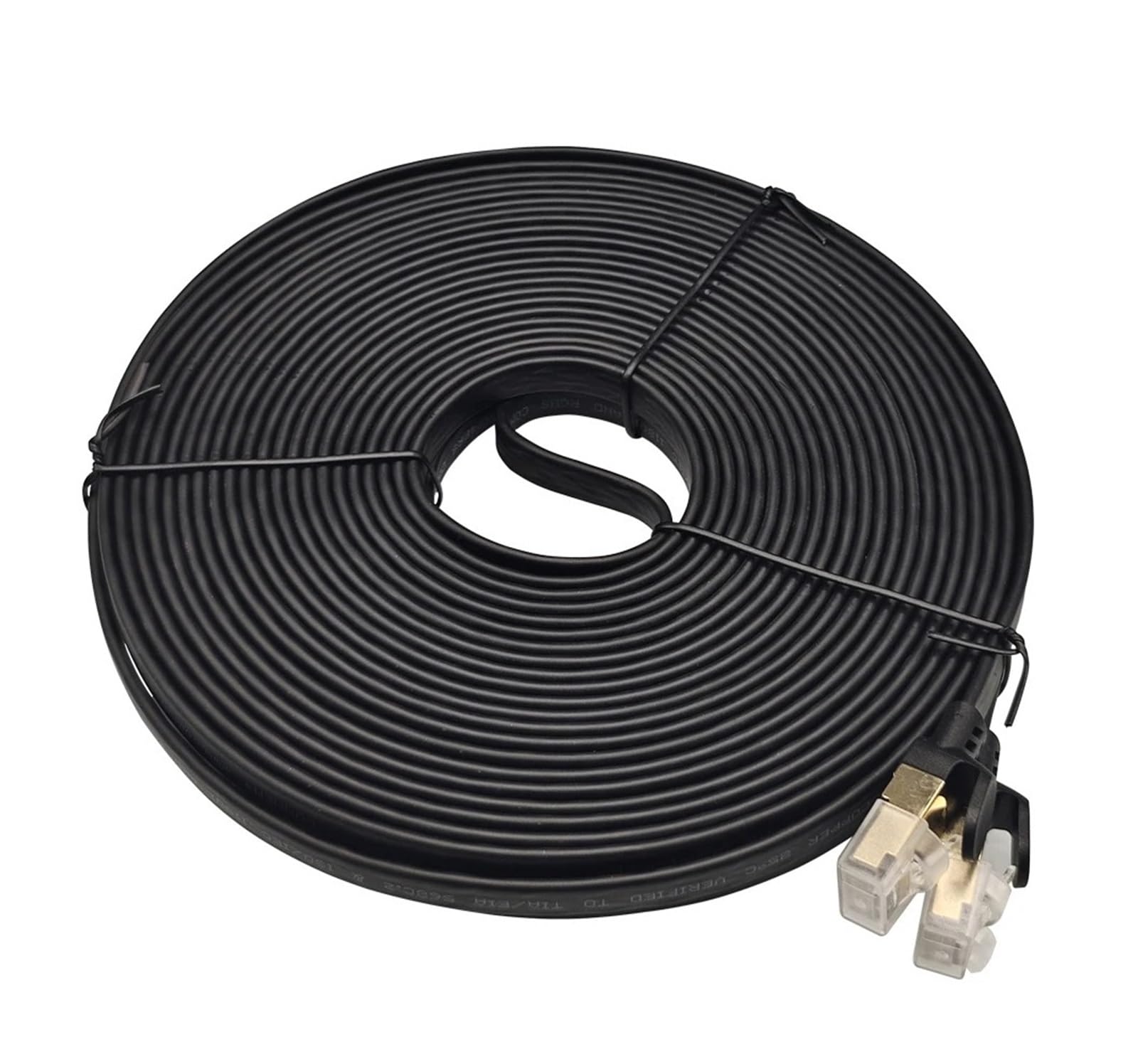Générique Câble Ethernet plat Cat8, cordon de raccordement LAN RJ45 haute vitesse 40 Gbps 2000 MHz, réseau blindé SSTP 28 AWG for jeux, routeur, modem, 0,15-30 M(20M)