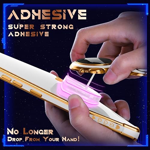 Miniatura 4 de Coralogo Funda de teléfono para Galaxy A14 5G, diseño de astronauta linda para mujeres y niñas, con soporte oculto de astronauta, diseño 6D para