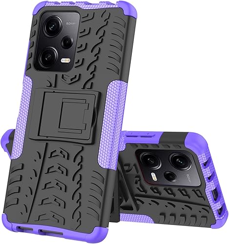 Funda delgada para Xiaomi Poco X5 Pro, funda para Redmi Note 12 Pro 5G, funda para teléfono celular de gran agarre con función atril integrado para