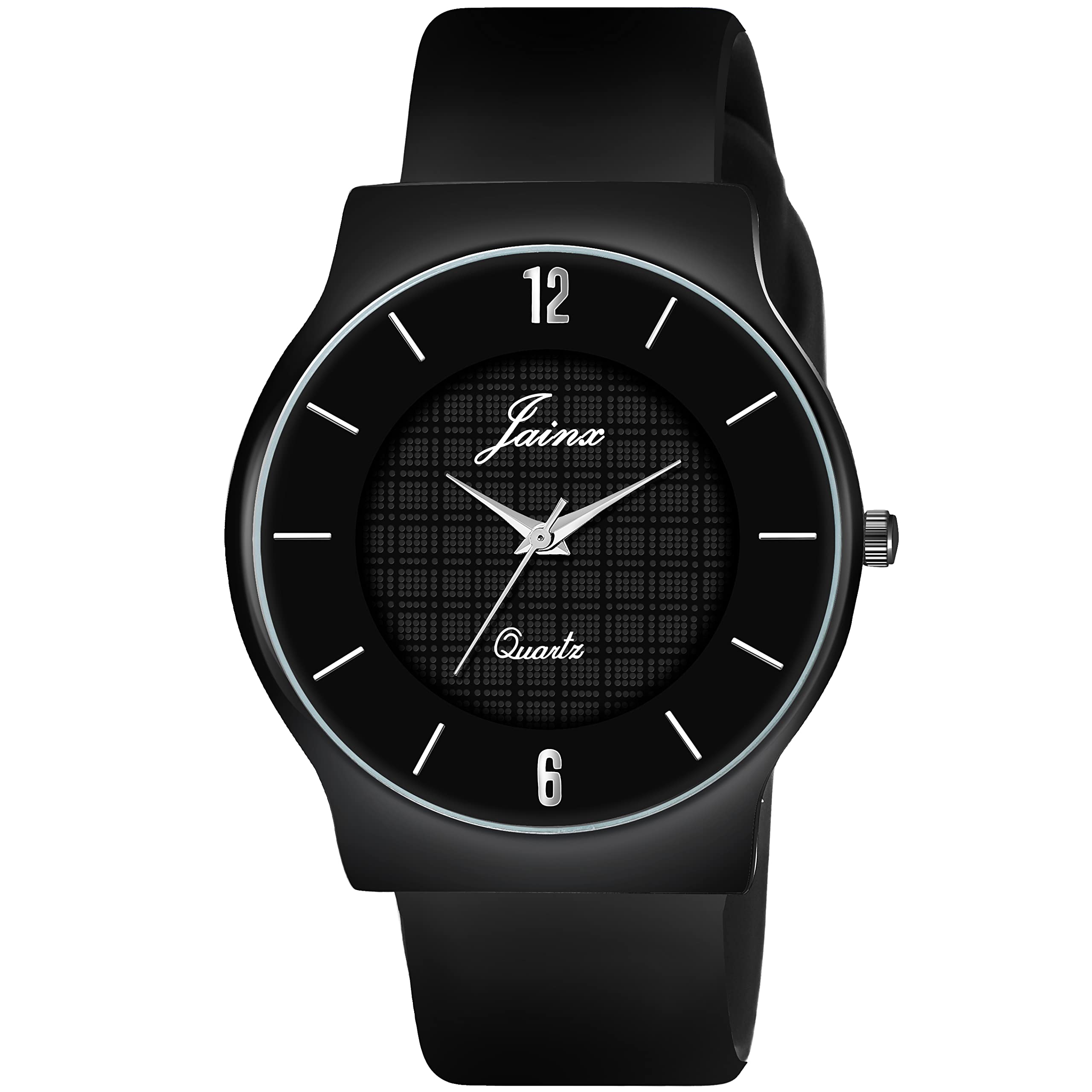 jainx Black Silicone Strap Analog Wrist Watch for Men - JM7147 (B0BTHKF8KK) Amazon Price History, Amazon Price Tracker