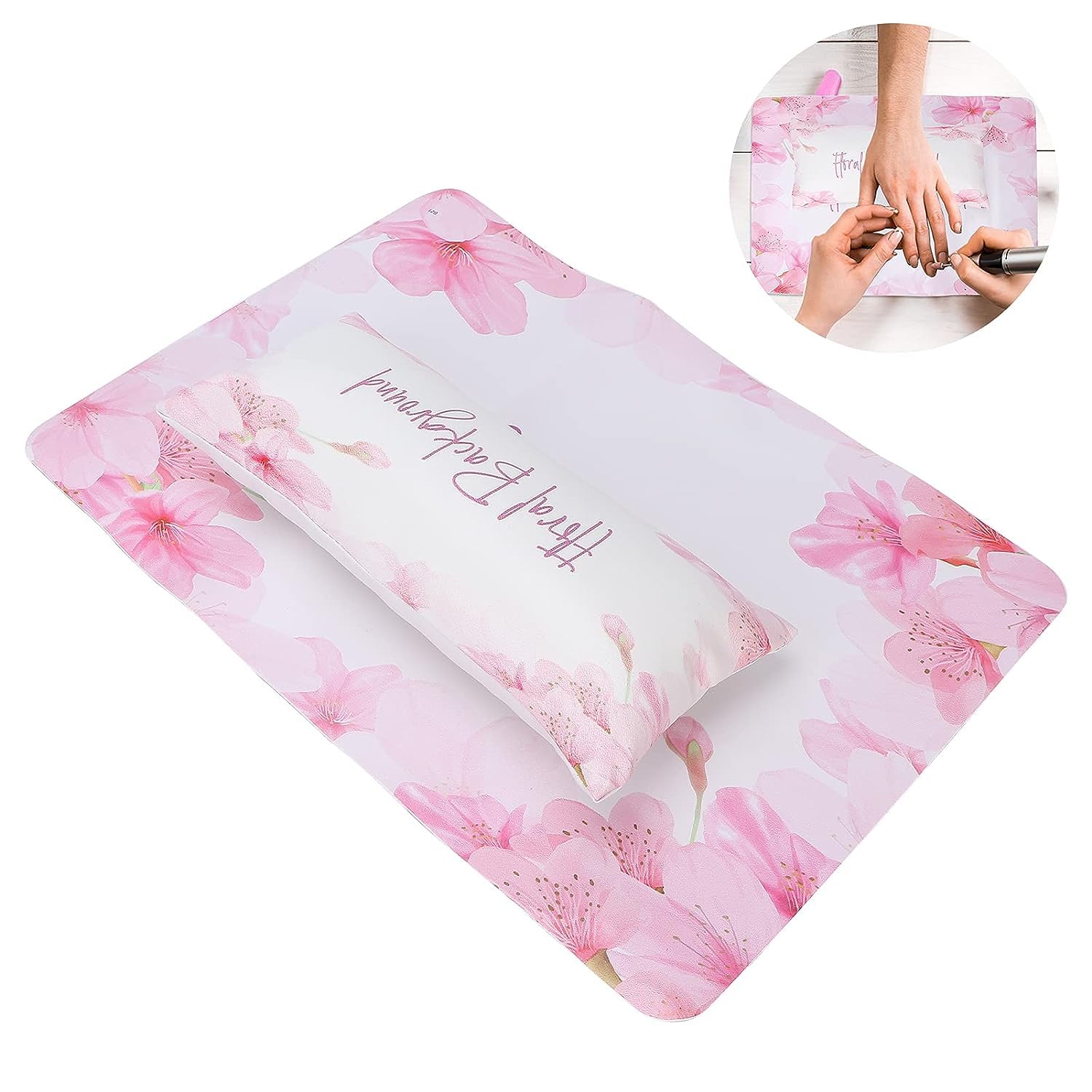 NAILWIND hand rest for nail art , Nail Art Hand Pillow Mat Set,Hand Cushion Pillow Rest PU Nail Hand Pillow Pad, Manicure Hand Rests Table Mat Nail Art Cushion Arm Rest Holder Pad Cushion for Salon Use 4