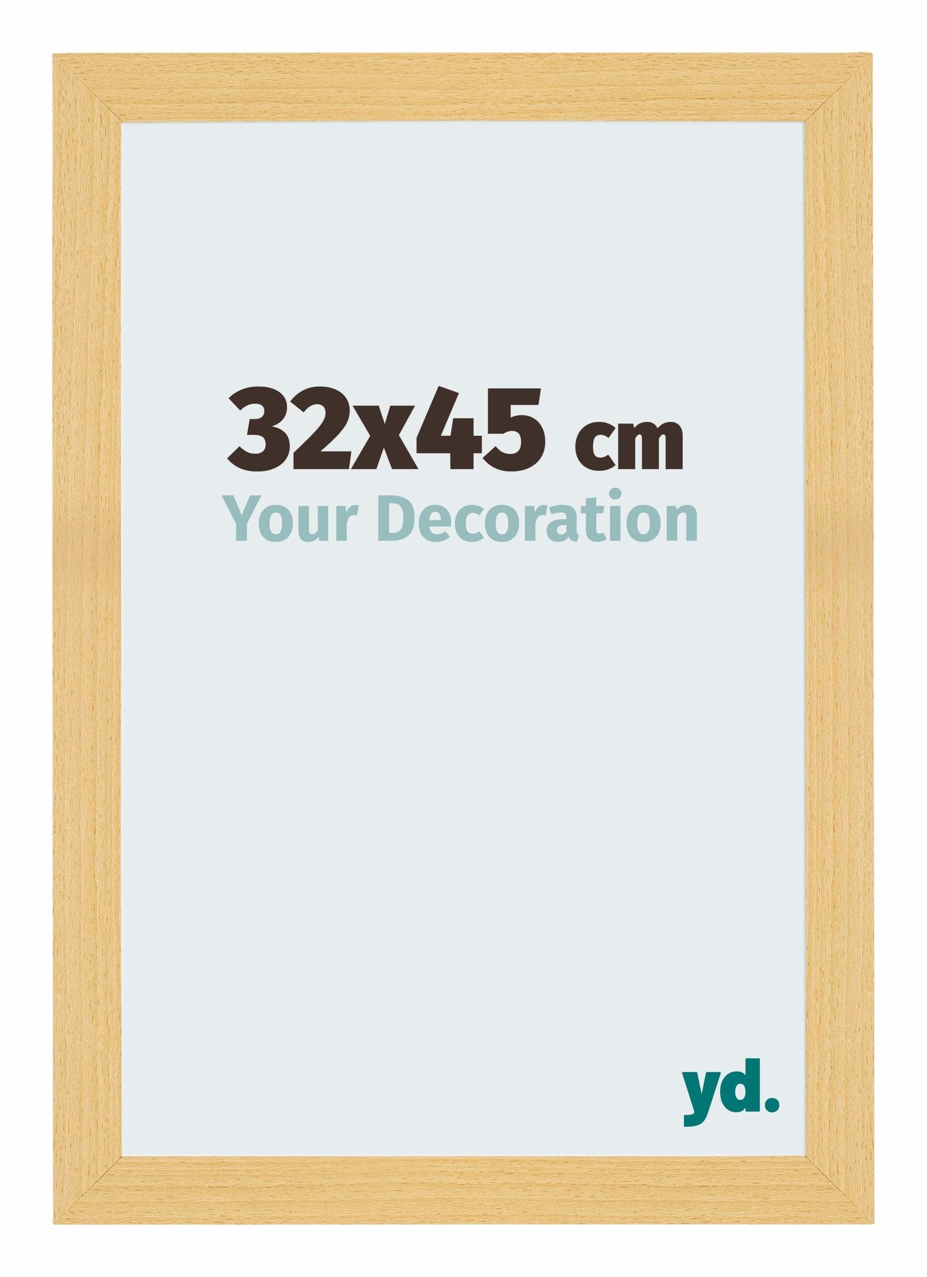 Your Decoration - Picture Frame 32x45 cm - Beech Design - Decorative Wall Frame in MDF with Antireflection - Frame 32x45 - Mura