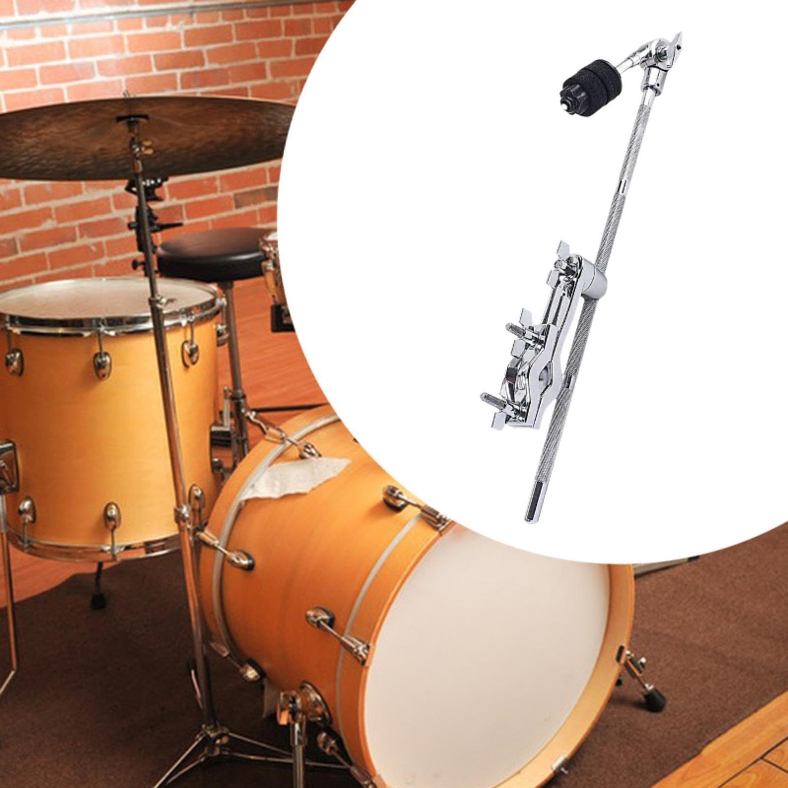 Morsetto Per Campanaccio Batteria - Supporto Metallico Regolabile Per Piatti E Percussioni - Foto 12