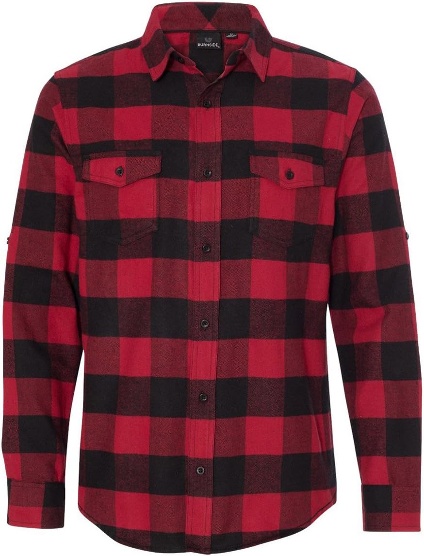 Burnside Men's Yarn-Dyed Long Sleeve Flannel Shirt