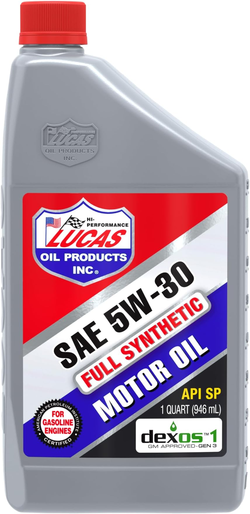 Lucas Oil 10049 Full Synthetic SAE 5W-30 Motor Oil - 1 Quart