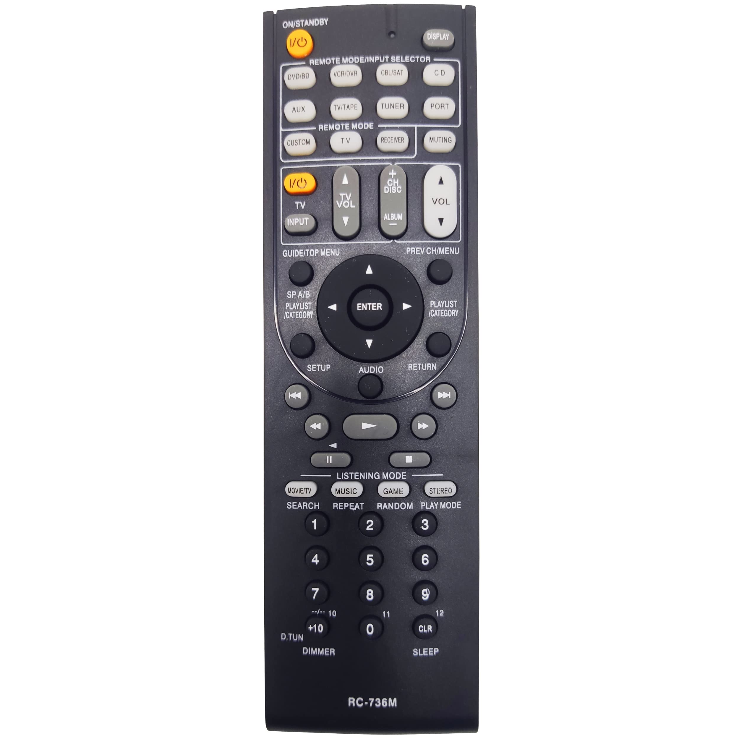 Amazon.com: INTECHING RC-736M AV Receiver Remote Control for Onkyo