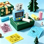 18 Rolls Instant Printer Photo Paper Compatible with Most Kids Cameras (5.5cm x 2.5cm)