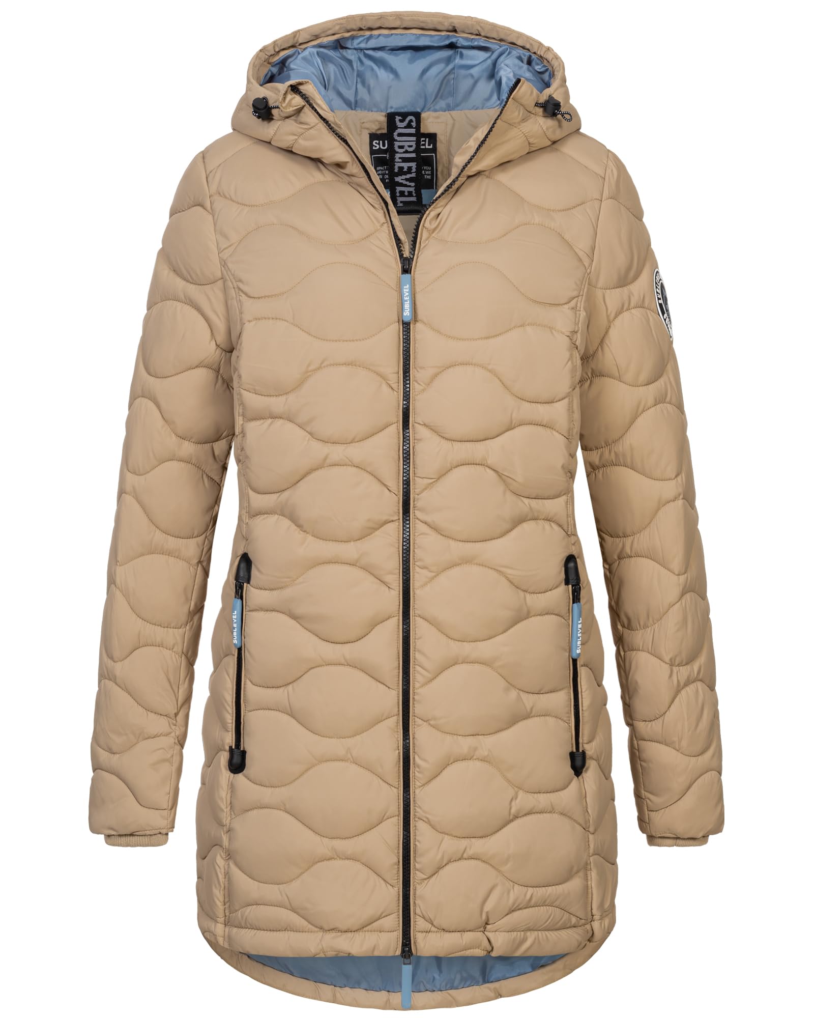 Sublevel Damen Winter Jacke Mantel Parka Steppjacke Steppmantel Wintermantel