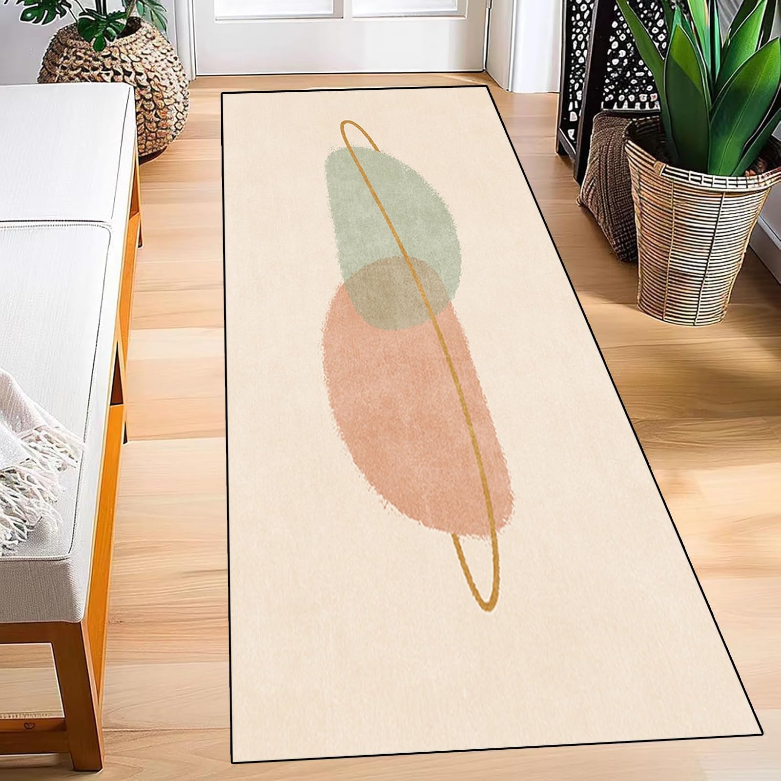Alfombra de cocina 120 x 150 cm plegable alfombras de pasillo de color liso