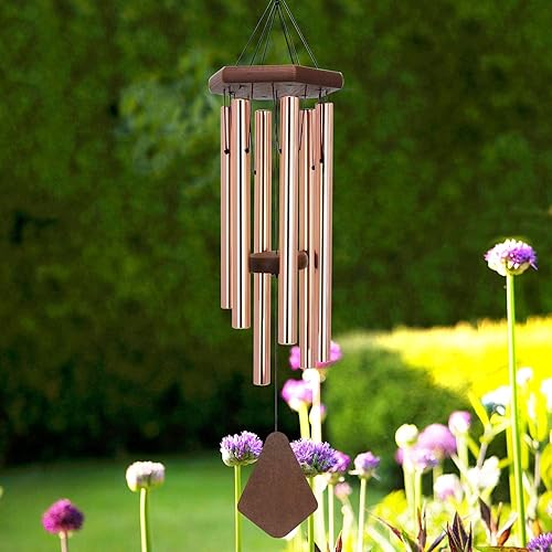 Miniatura 2 de Memorial Wind Chimes for Outside, Wind Chime Outdoor Deep Tone, Sympathy Wind-Chime Personalized with 6 Tuned Tubes, Elegant Chime for Garden Patio