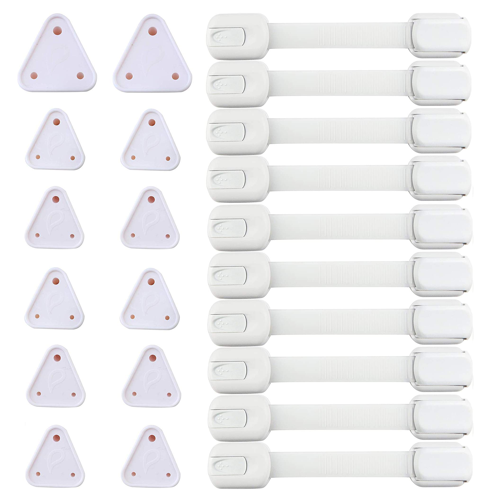 INOVERA (LABEL) Inovera Combo Of Baby Safety Adjustable Locks Straps&Electric Socket Plug Cover Guards (10 Straps,12 Socket,Made In India),White,Pack of 1-image-44