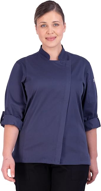 Happy Chef Womens Nova Long Sleeve Chef Coat