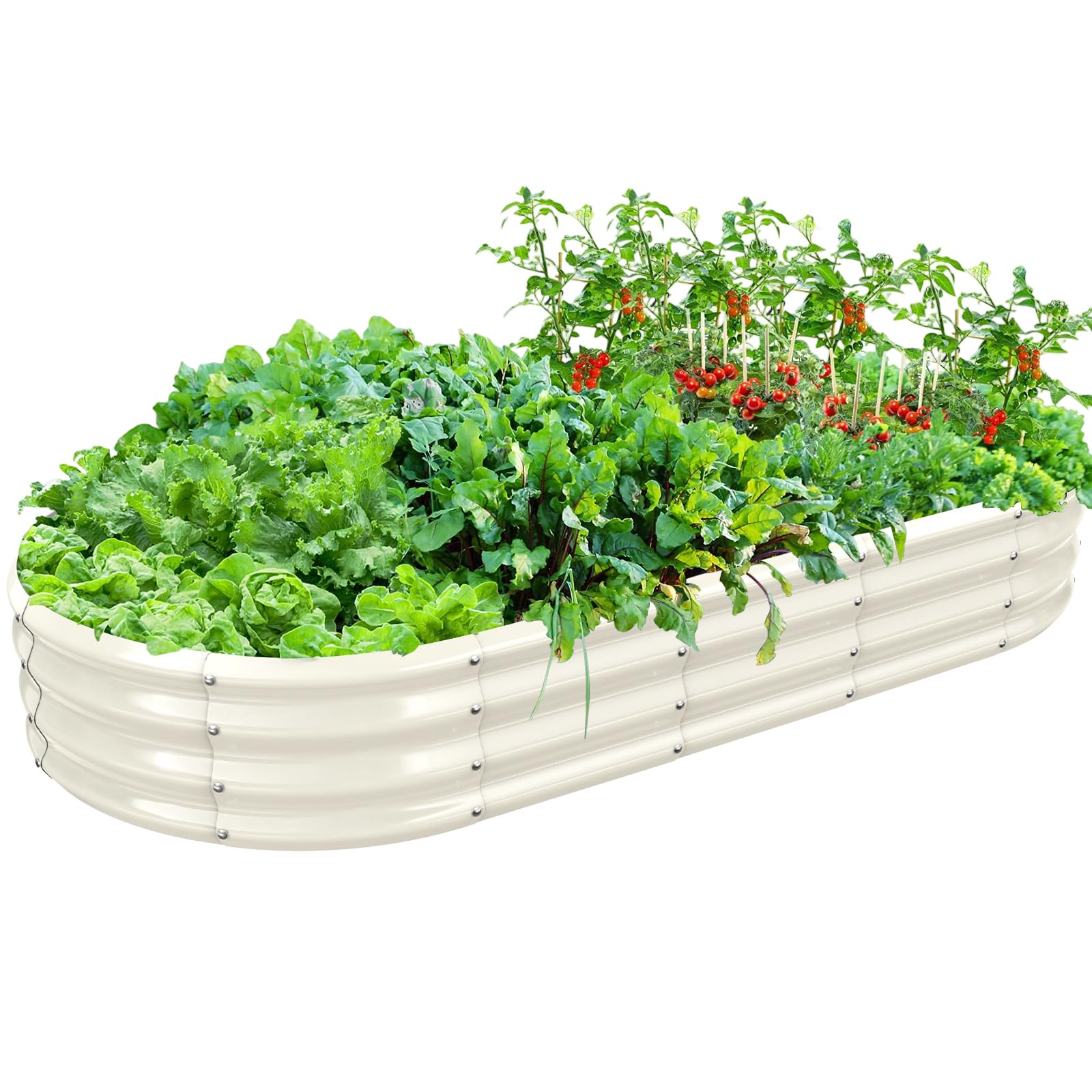 Black Galvanized Planter Box - Raised Garden Bed -12