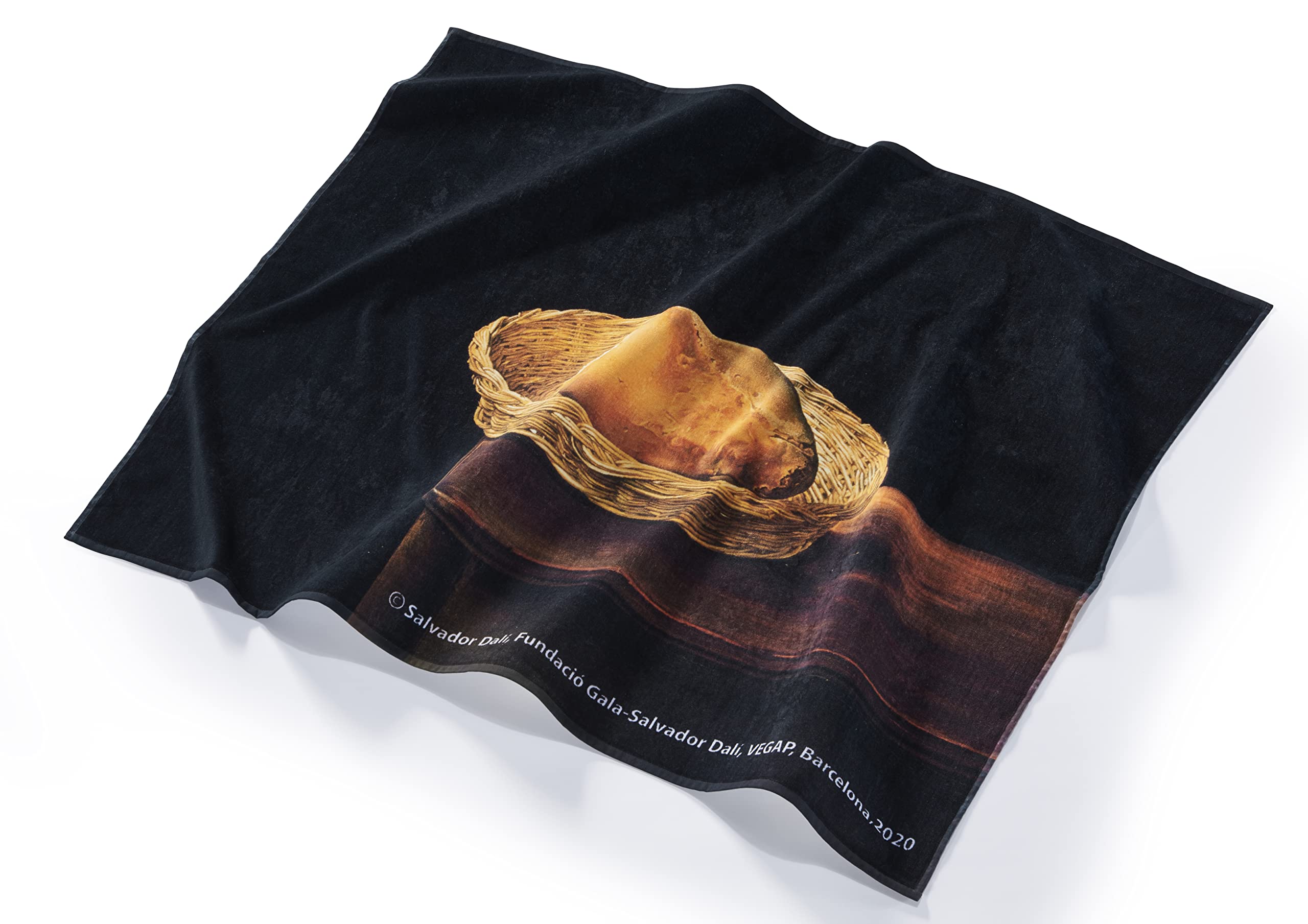 Musearta BT-SD-BB-V424316 Unisex Beach Towel with The Basket of Bread by Artist Salvador Dalí Cotton 120 x 150 cm