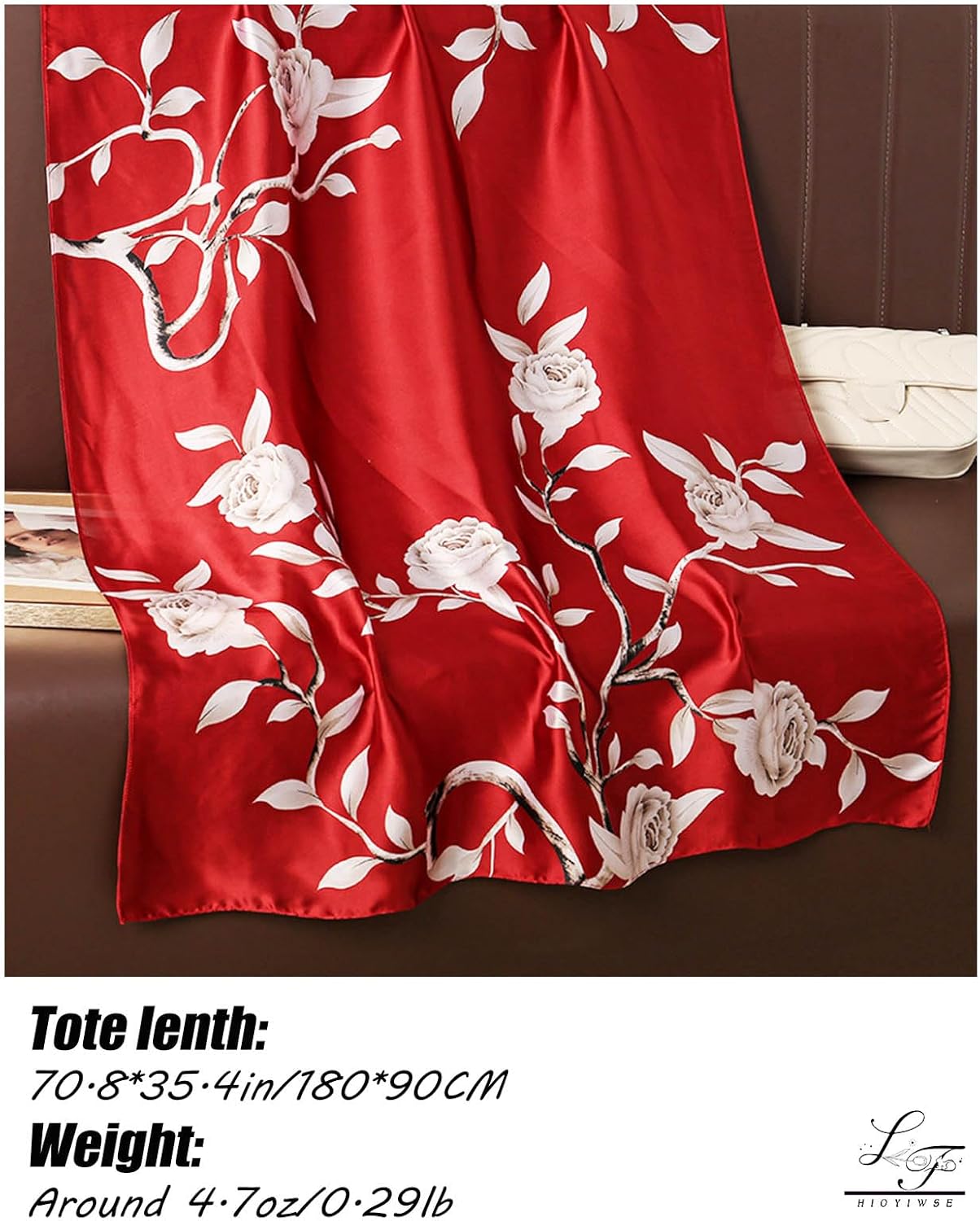 Shawl Scarf For Women Lightweight Scarves Floral Pattern Formal Evening Dressesformal Shawl Summer Wraps - Image 3