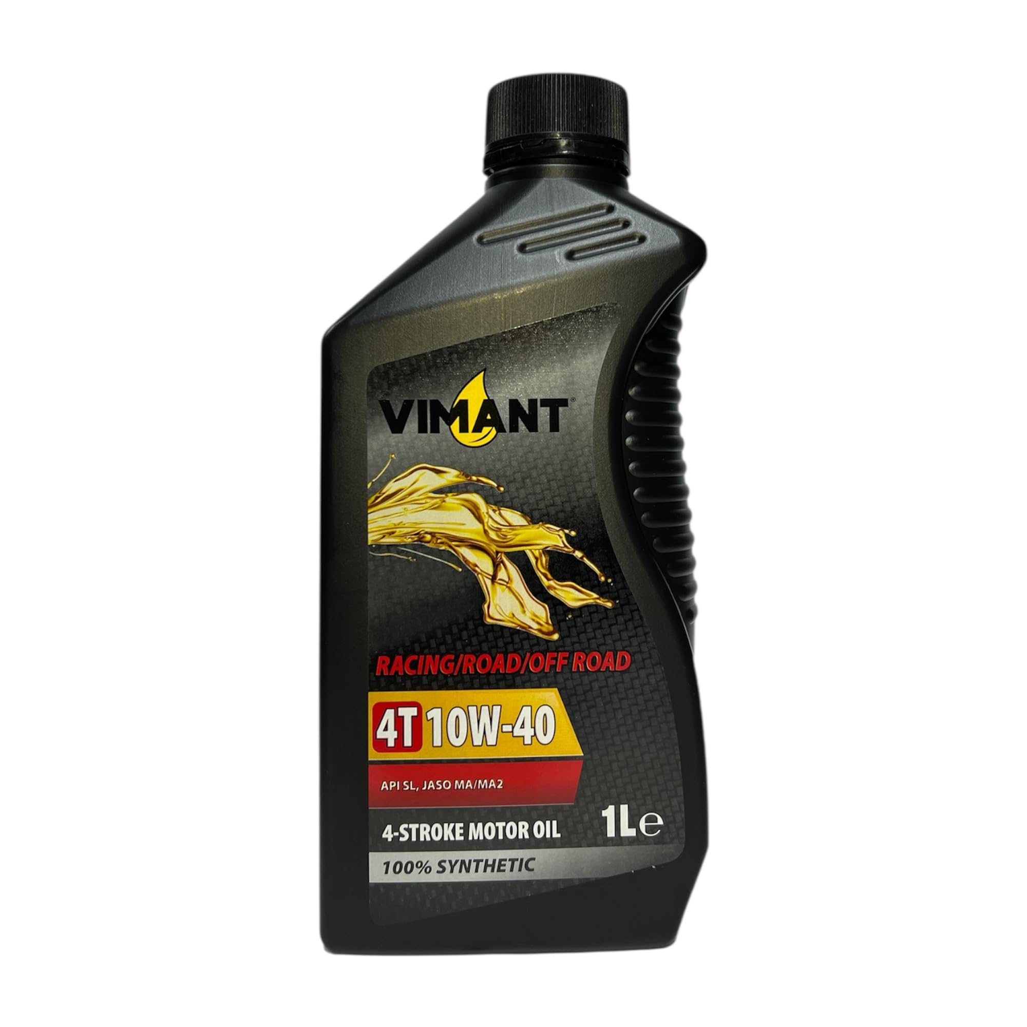 Olio Motore 4T 10W-40, 2 Litri, 2x1L, 100% Sintetico, JASO MA/MA2, Per Motori a 4 Tempi, Moto e Scooter