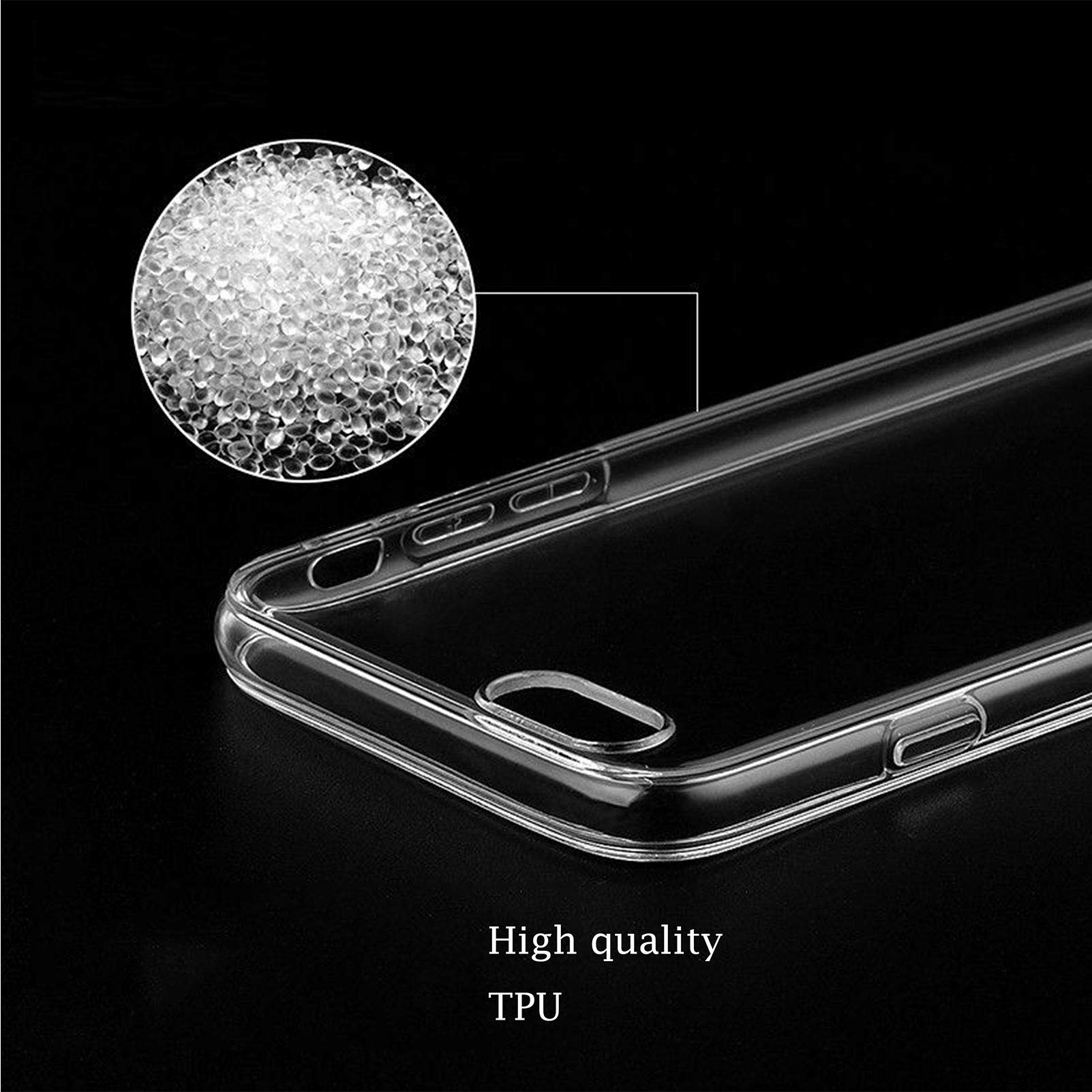 CXKJ Cover Trasparente Per Wiko Y62 – Custodia In Silicone TPU Morbido E Sottile – Antigraffio E Anti Ingiallimento