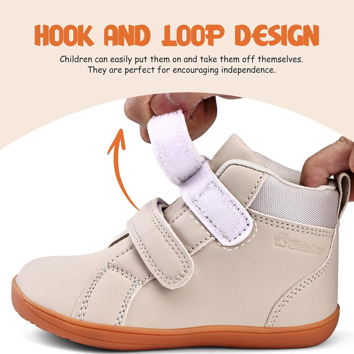 WateLves Toddler Little Kids Wide Barefoot Shoes Boys Girls Winter High Top Minimalist Sneakers Ankle Boots Leather Uniform Dress Shoes Naturally Splay - Image 5