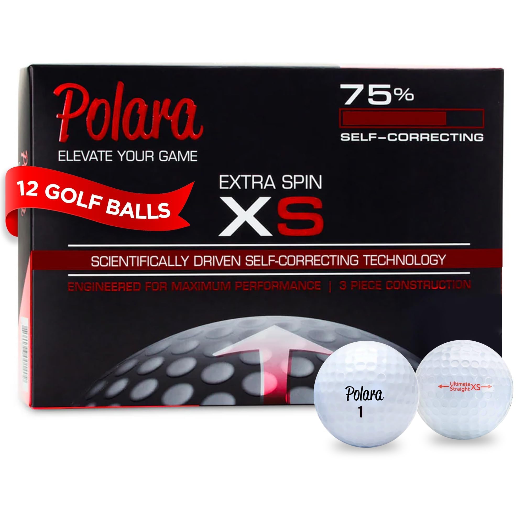 Polara Self-Correcting Golf Balls, Soft Feel, Straighter Flight